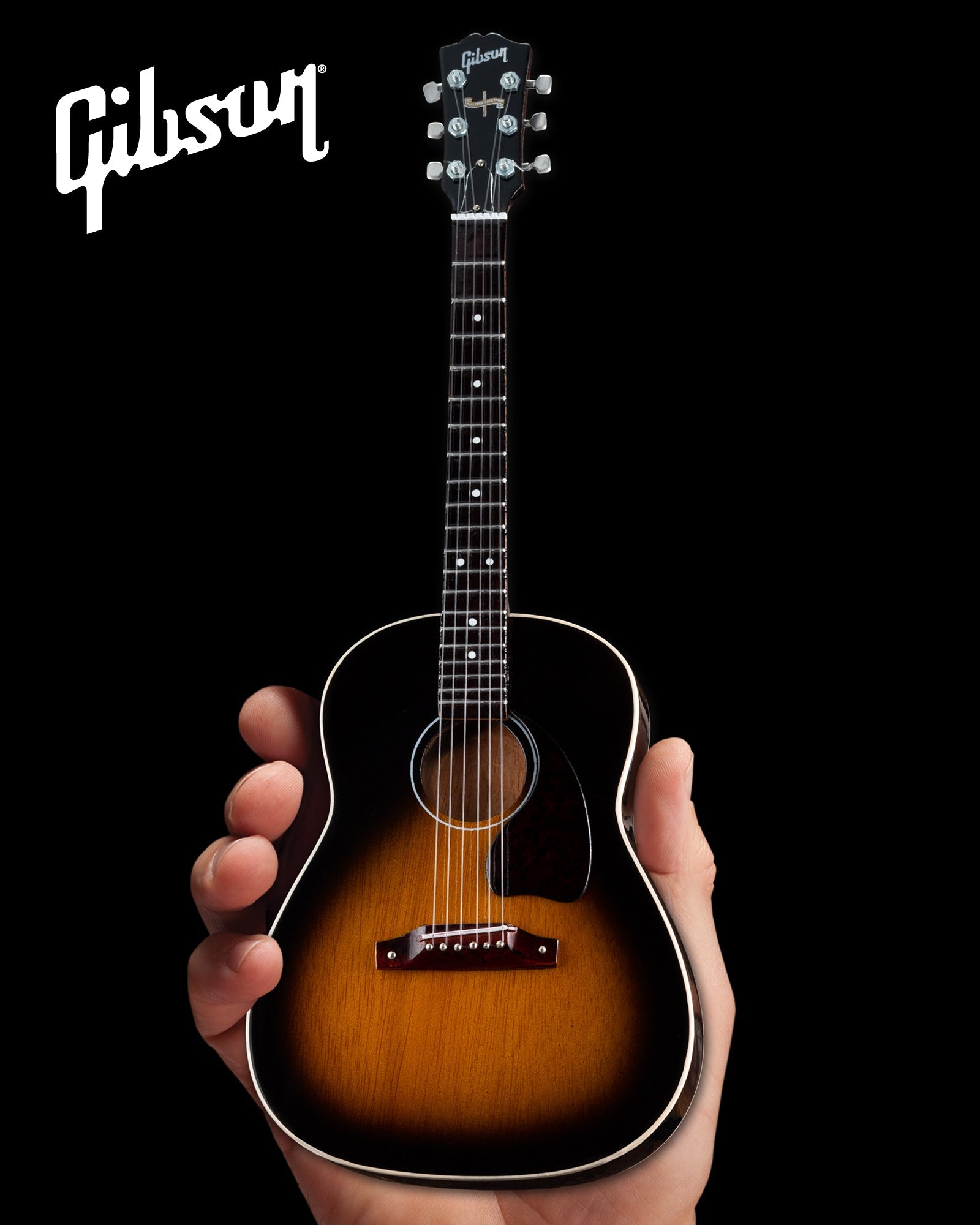 Gibson J-45 Vintage Sunburst 1:4 Scale Mini Guitar Model - Randy's LLC