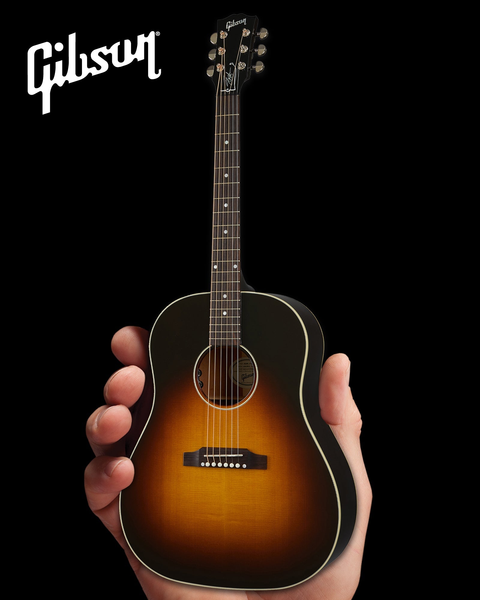 Slash Gibson J-45 November Burst Acoustic 1:4 Scale Mini Guitar Model - Randy's LLC