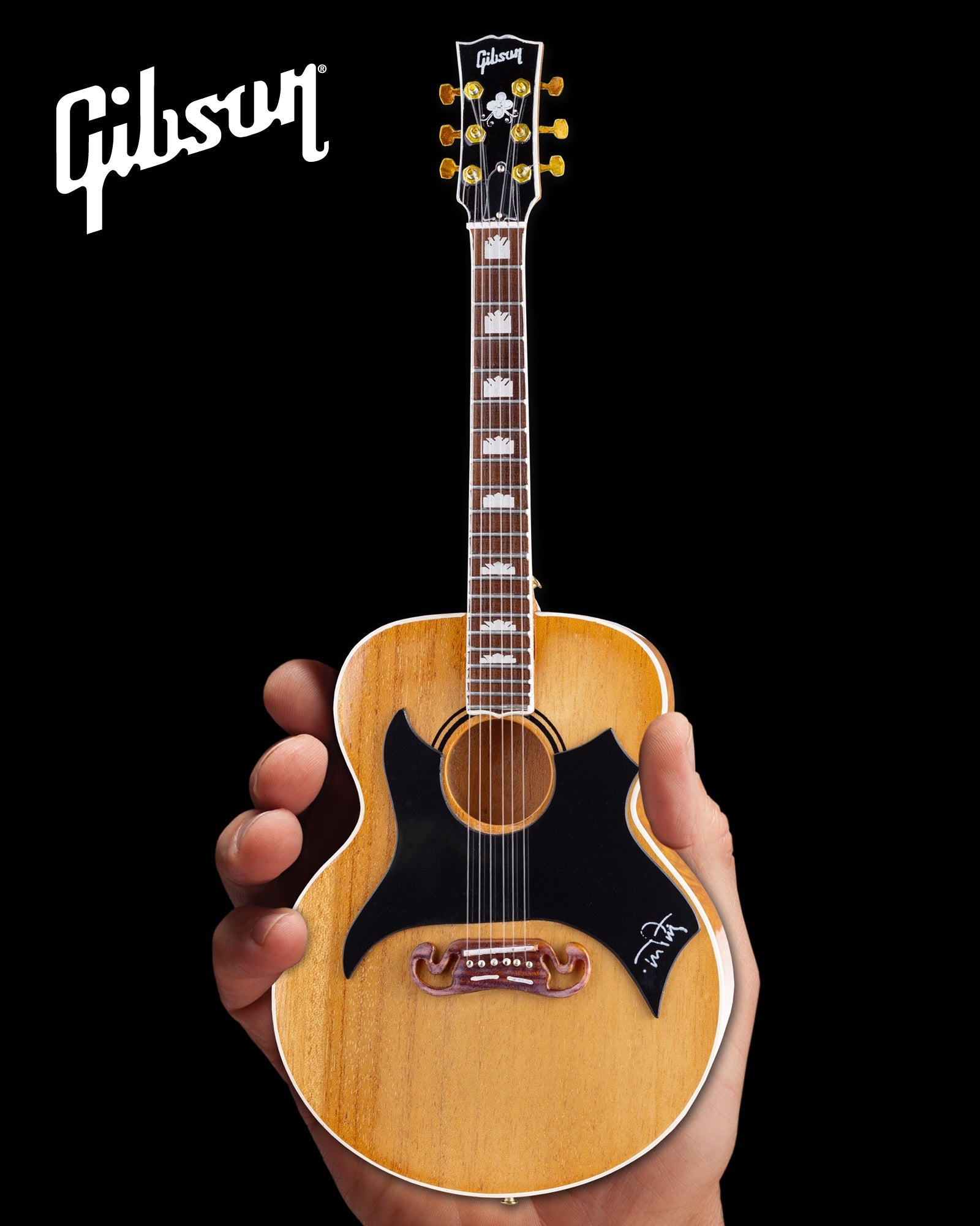 Tom Petty Gibson SJ-200 Wildflower - Antique Natural Miniature Guitar Model - Randy's LLC
