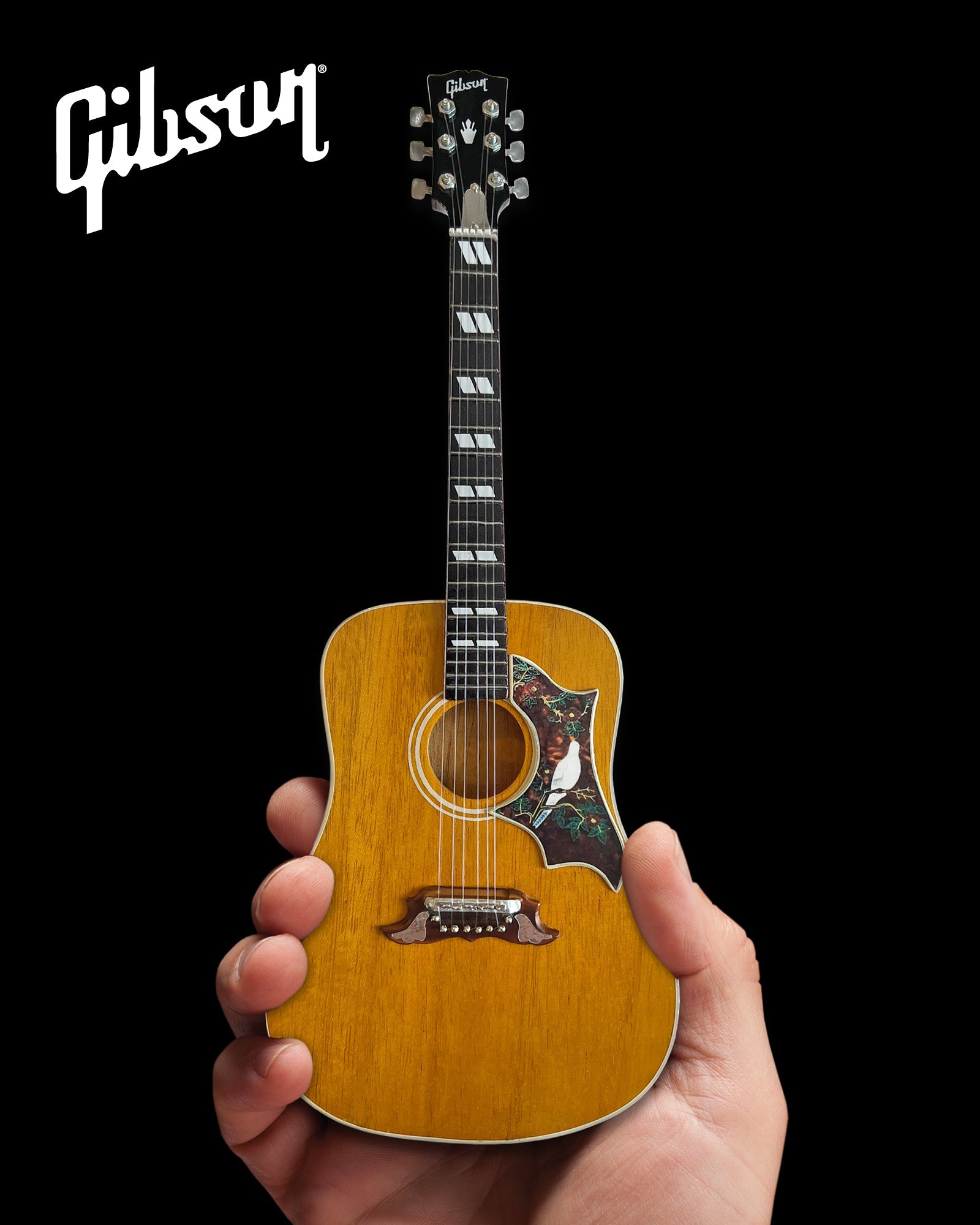 Gibson Dove Original Acoustic 1:4 Scale Mini Guitar Model - Antique Natural - Randy's LLC