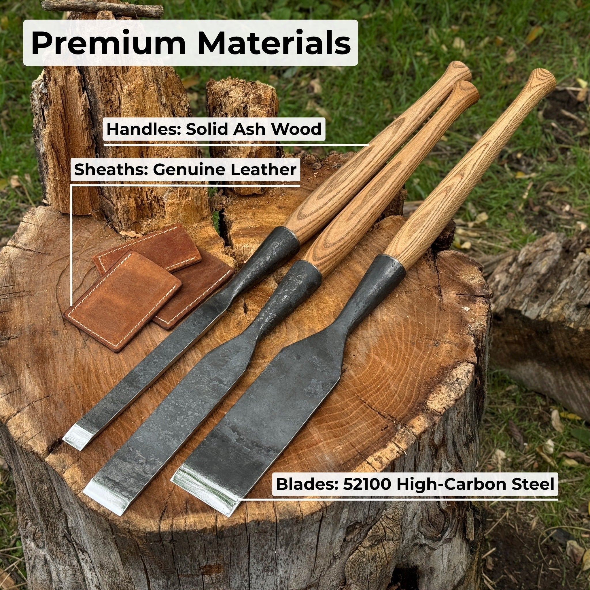 3-Piece Carpenters Slick Chisel Set - Randy's LLC