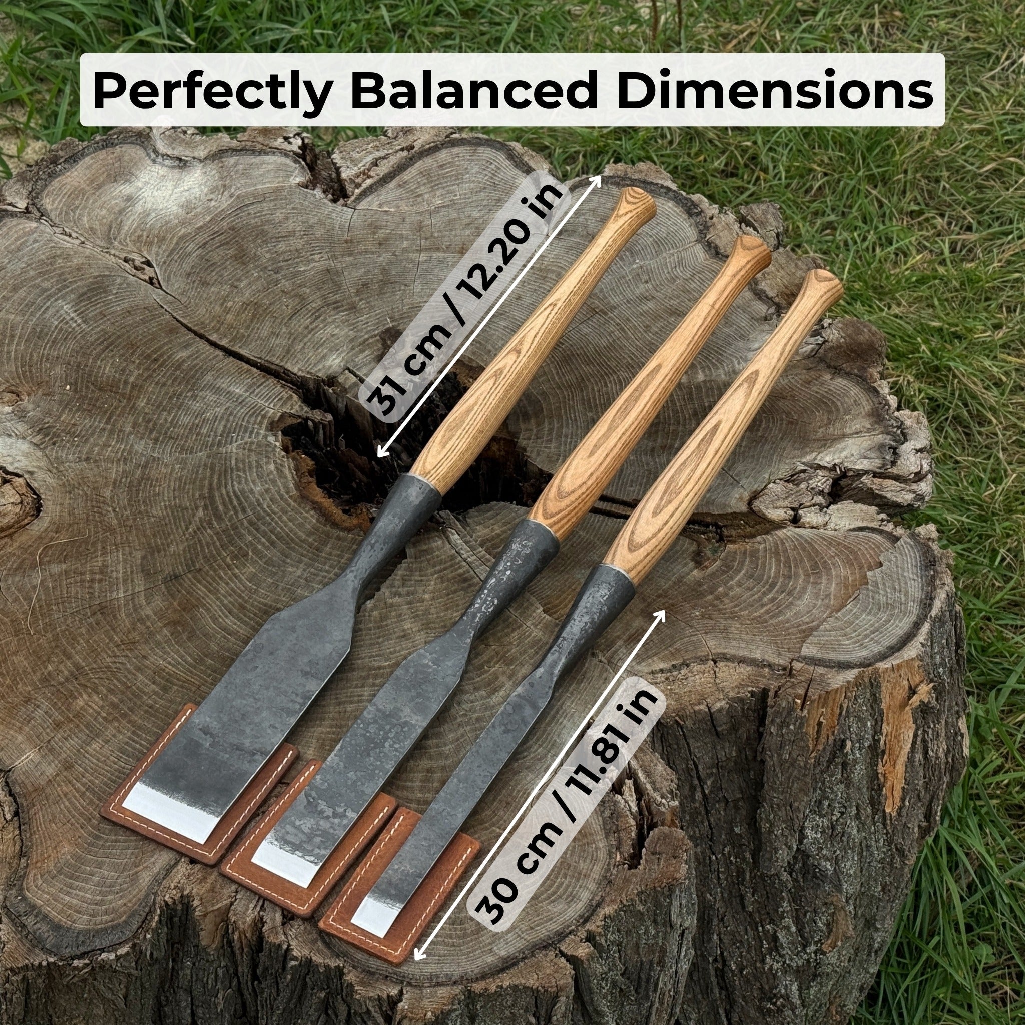 3-Piece Carpenters Slick Chisel Set - Randy's LLC