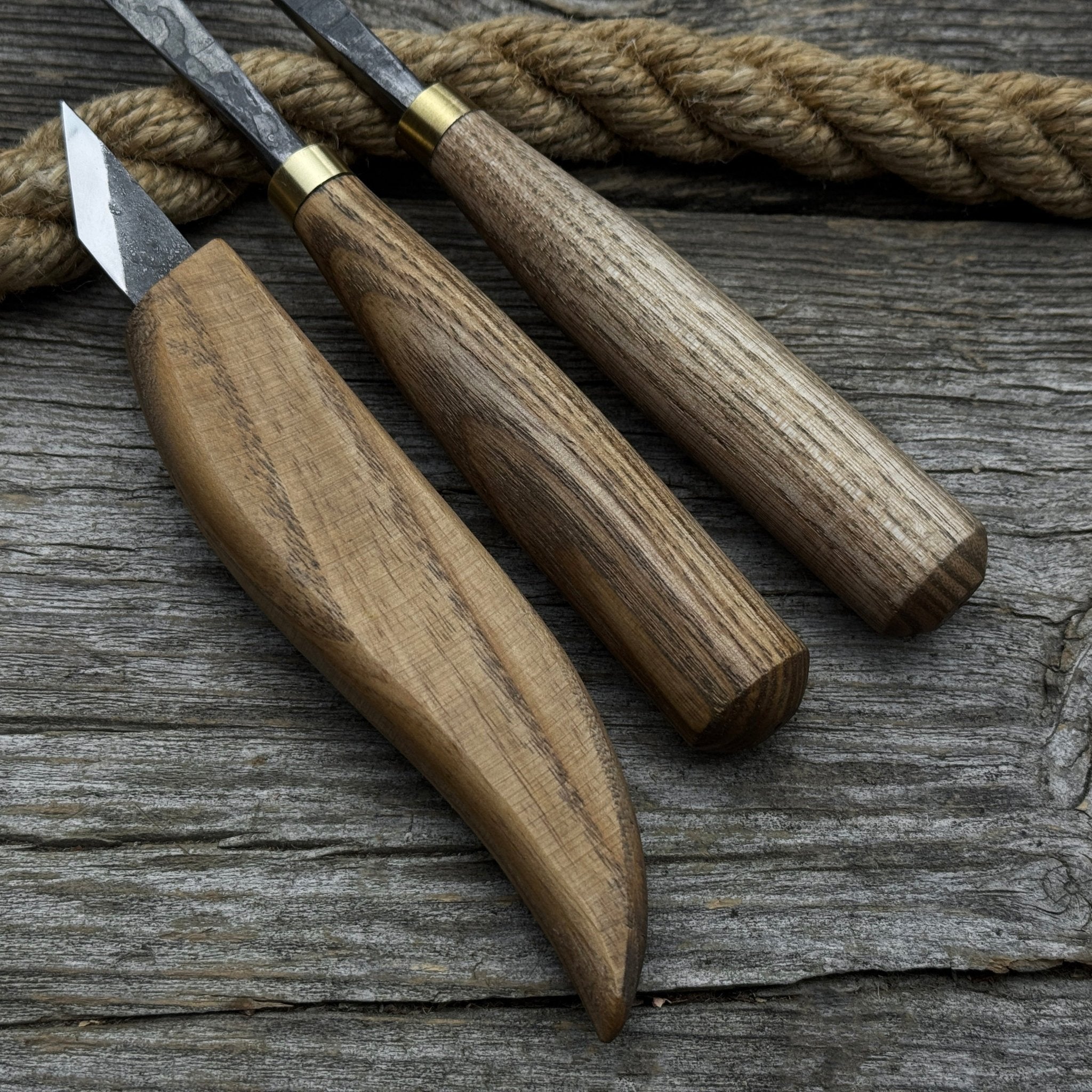3-Piece Carving Set – Detail Gouges & Whittling Knife - Randy's LLC