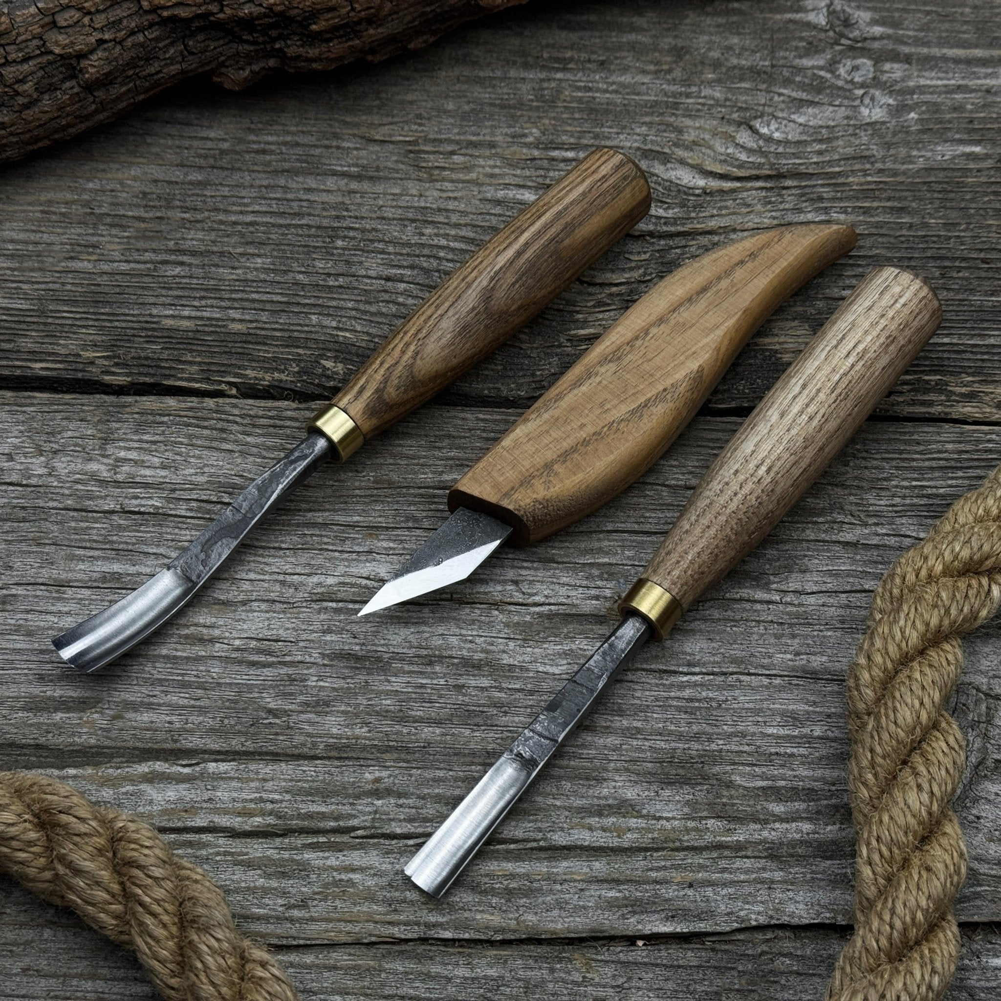 3-Piece Carving Set – Detail Gouges & Whittling Knife - Randy's LLC