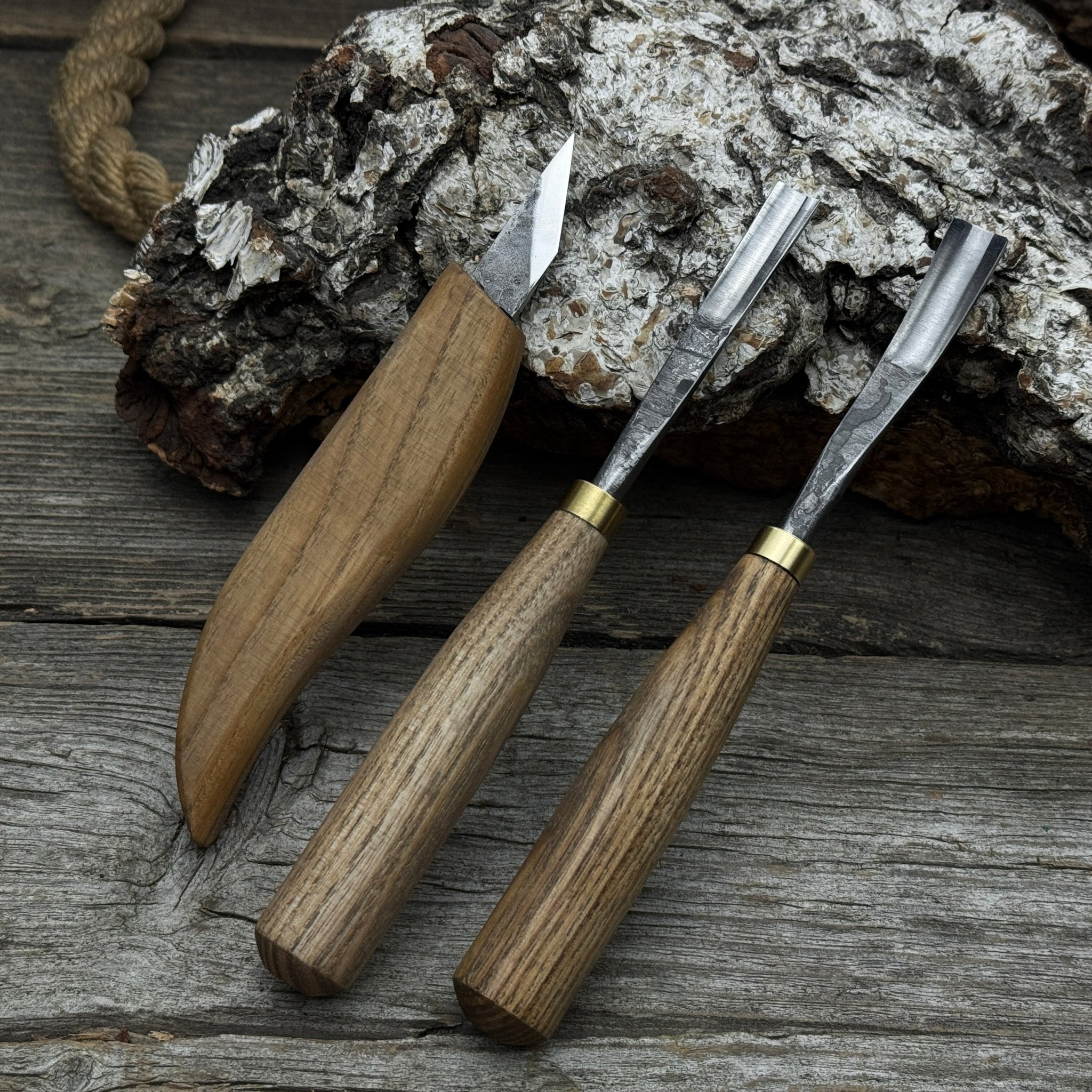 3-Piece Carving Set – Detail Gouges & Whittling Knife - Randy's LLC