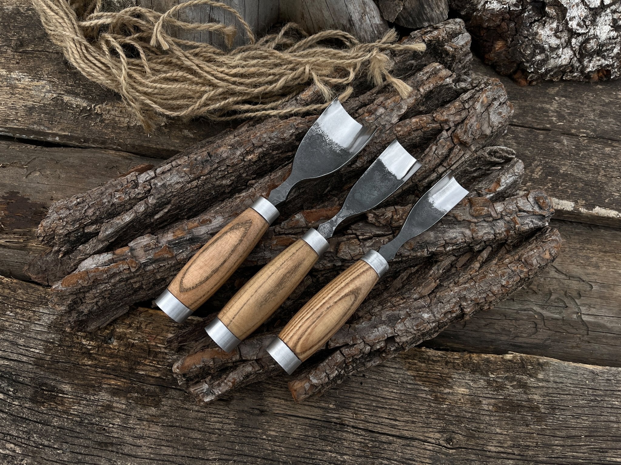 3-Piece Bent Gouge Set - Randy's LLC