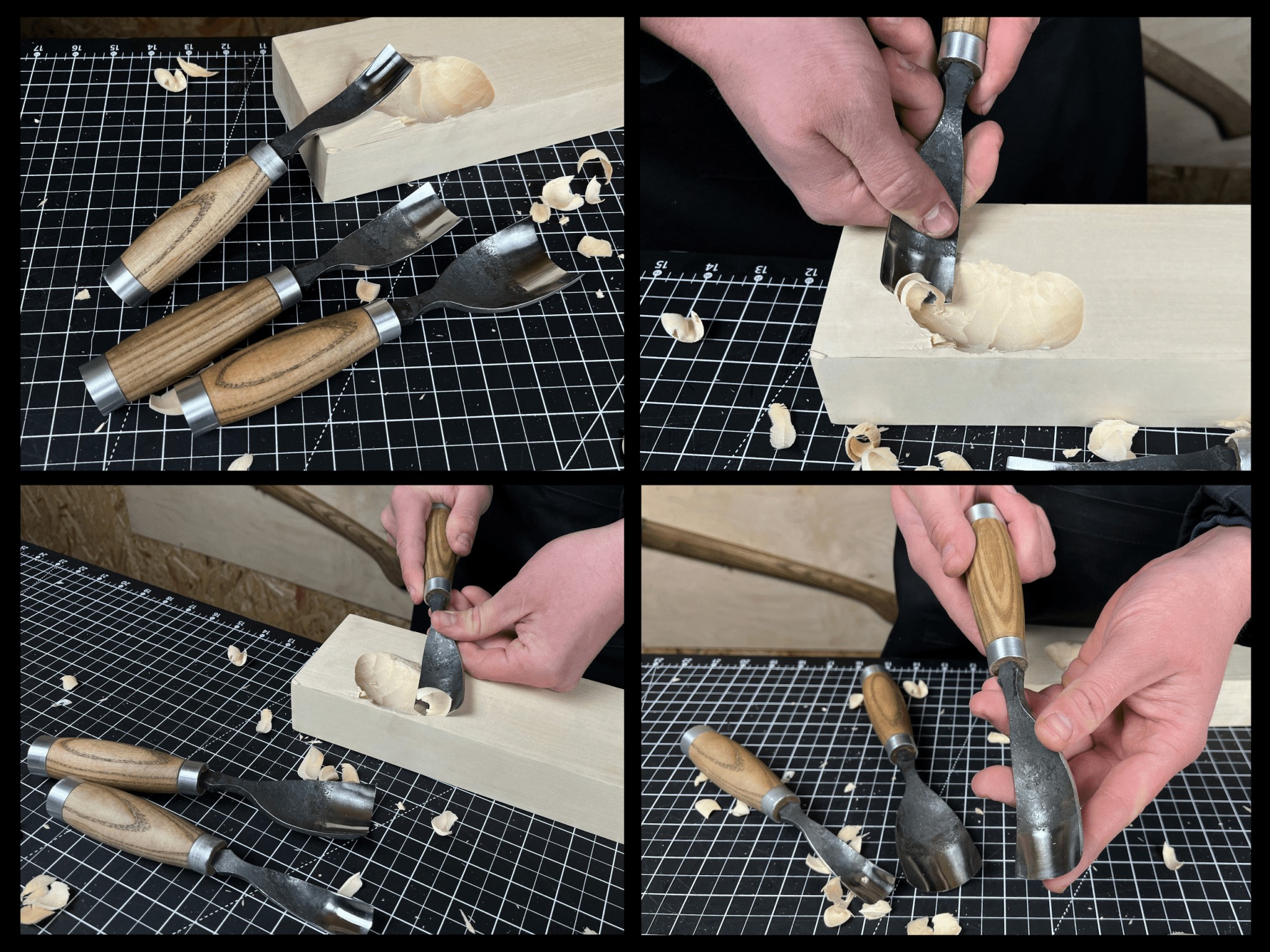 3-Piece Bent Gouge Set - Randy's LLC