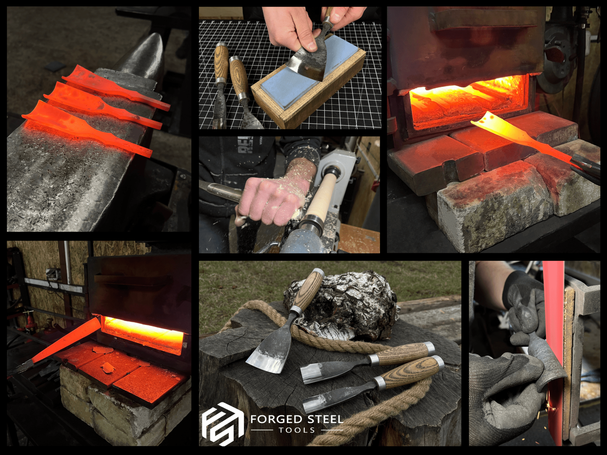 3-Piece Straight Rounded Chisel Set - Randy's LLC