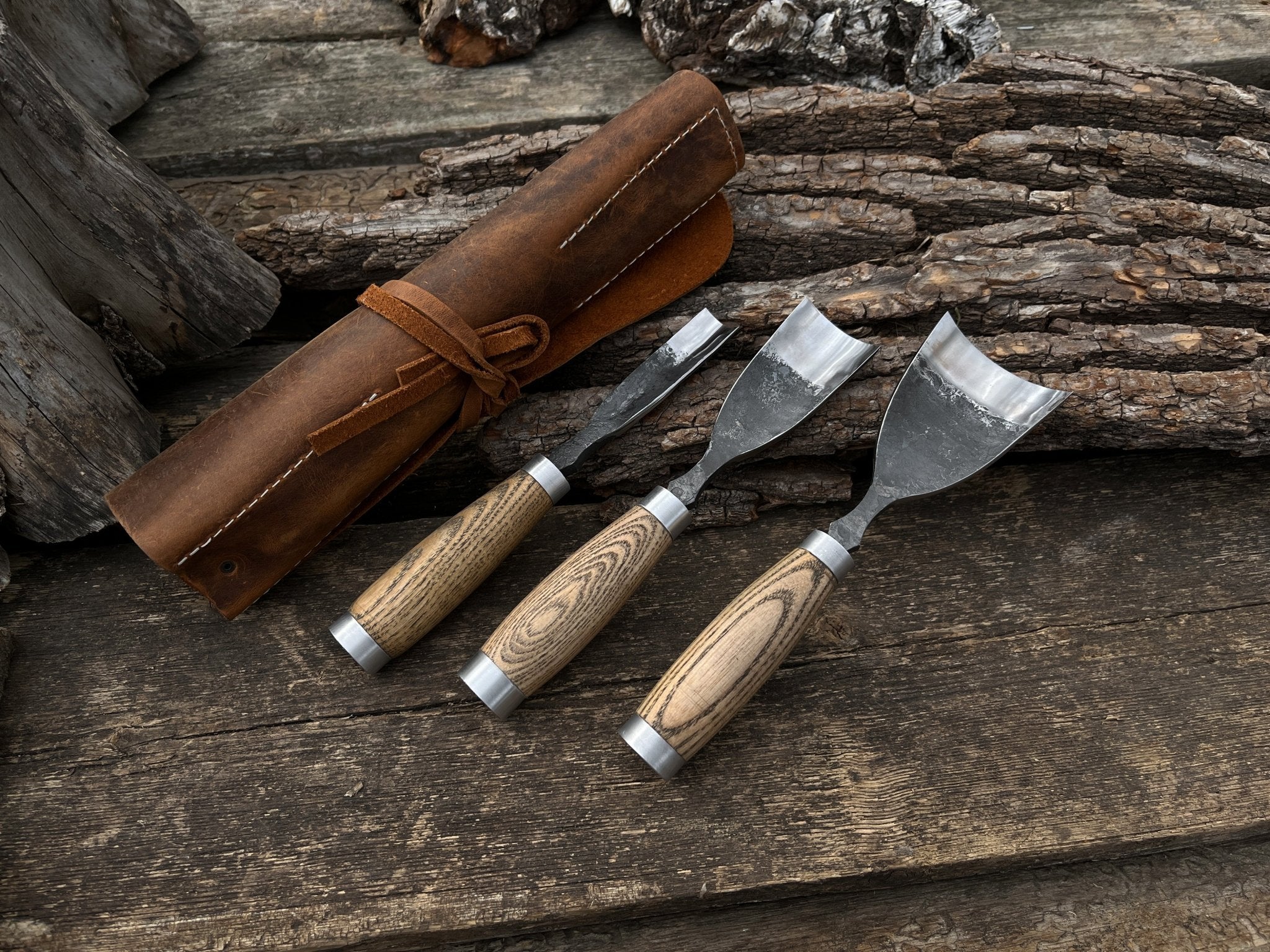 3-Piece Straight Rounded Chisel Set - Randy's LLC