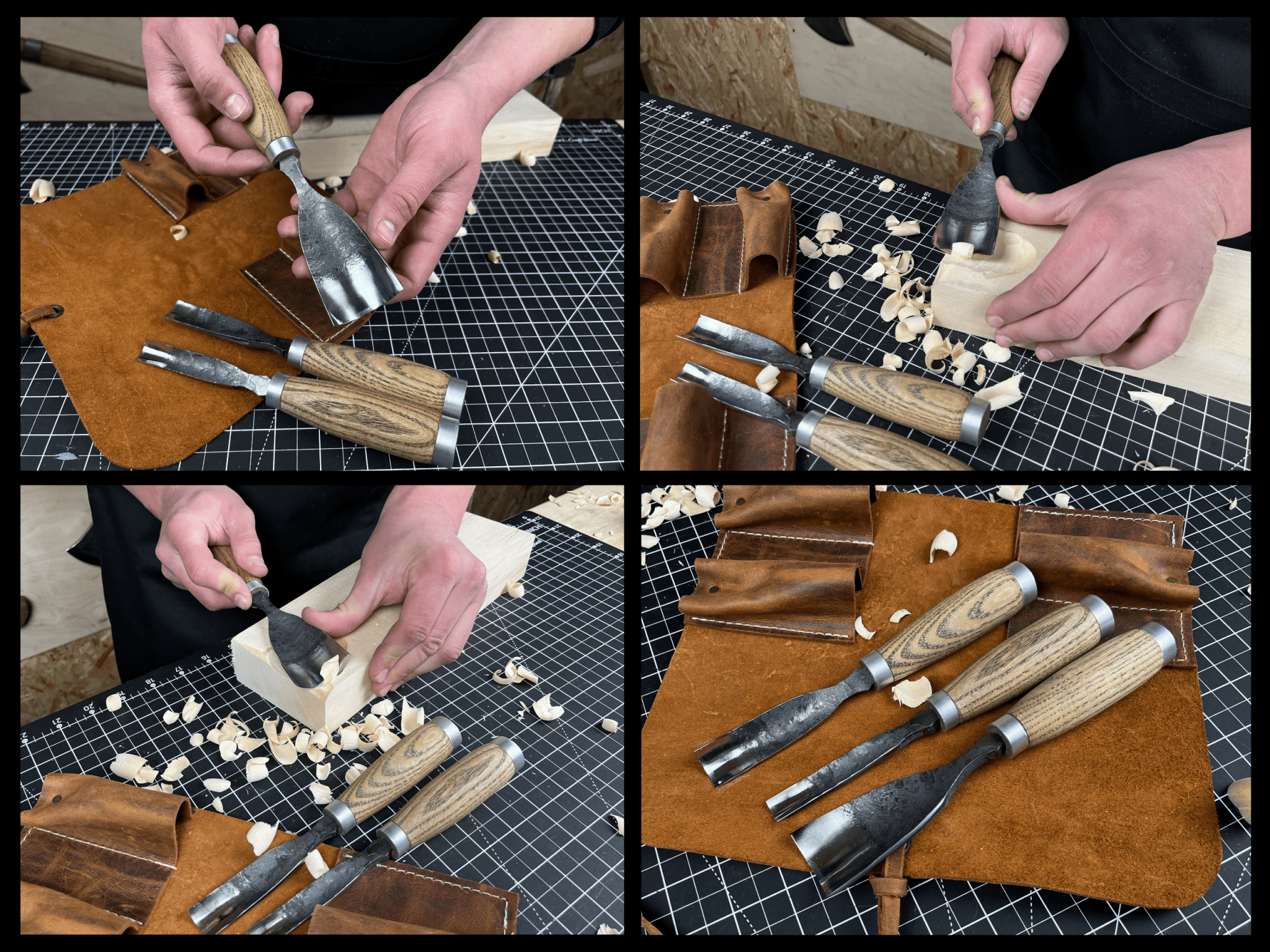 3-Piece Straight Rounded Chisel Set - Randy's LLC