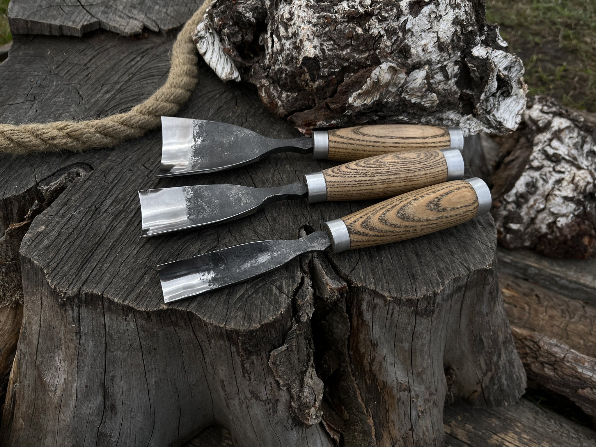 3-Piece Straight Rounded Chisel Set - Randy's LLC