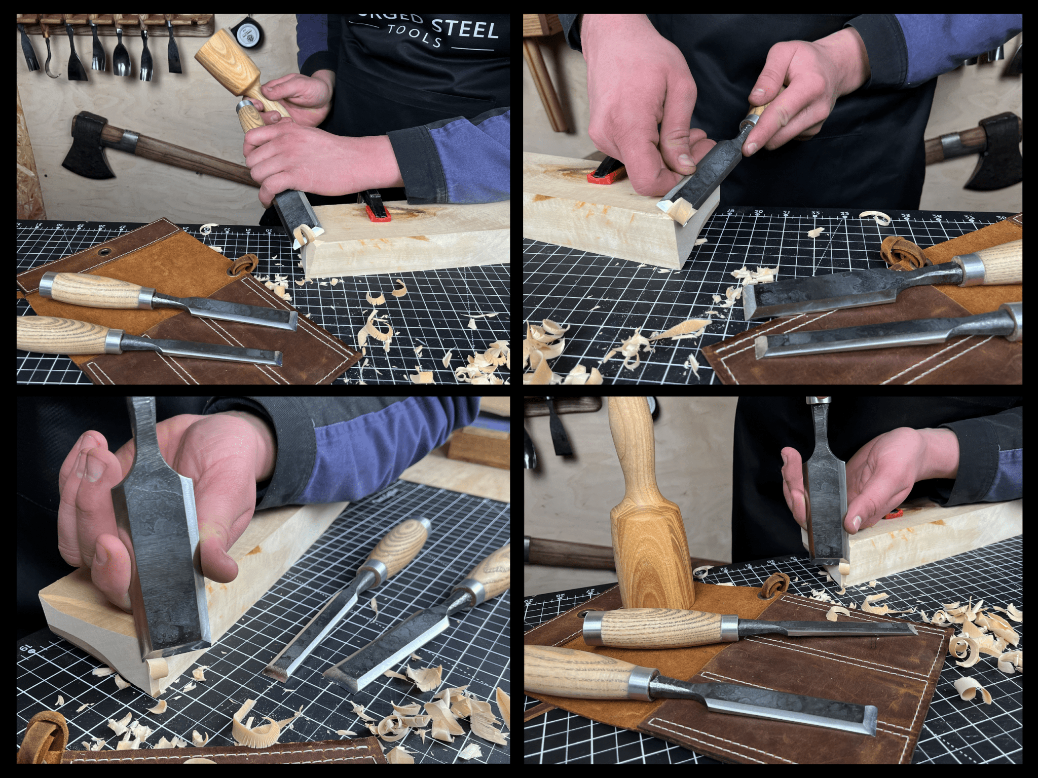 3-Piece Wood Carving Chisel Set - Randy's LLC