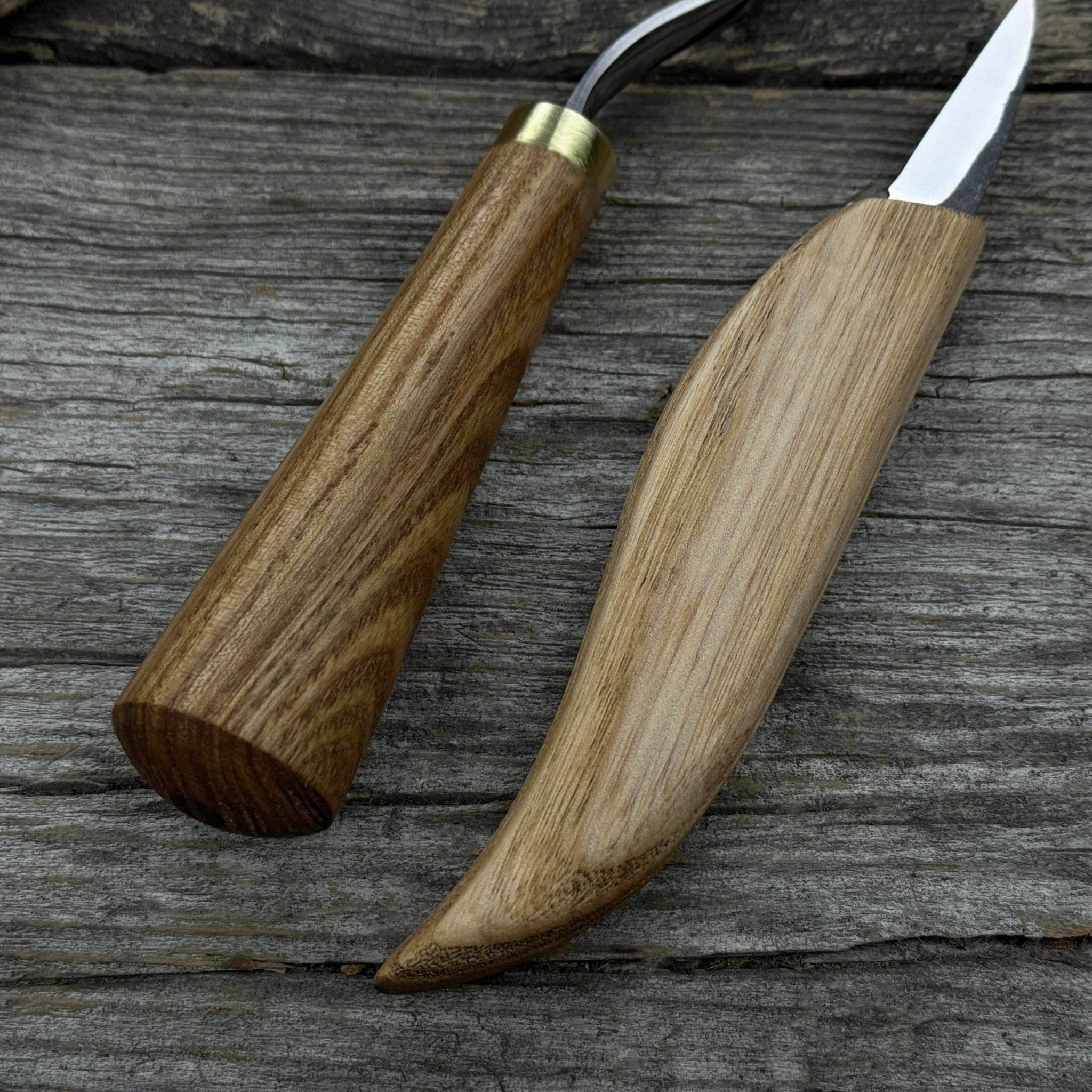 3-Piece Wood Carving Knife Set – Whittling Knife, Hook Knife & Leather Strop - Randy's LLC