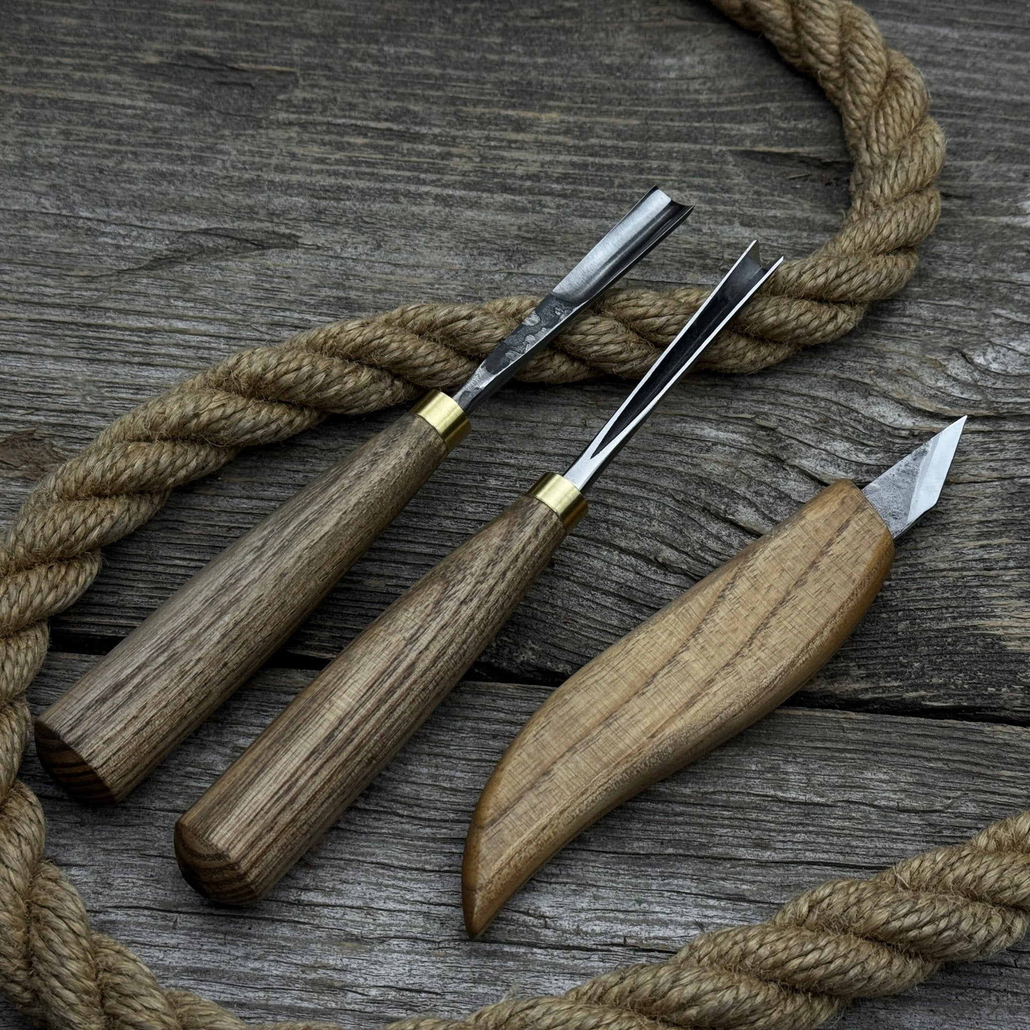 3-Piece Wood Carving Tool Set – For Geometric, Detail & Relief Carving - Randy's LLC