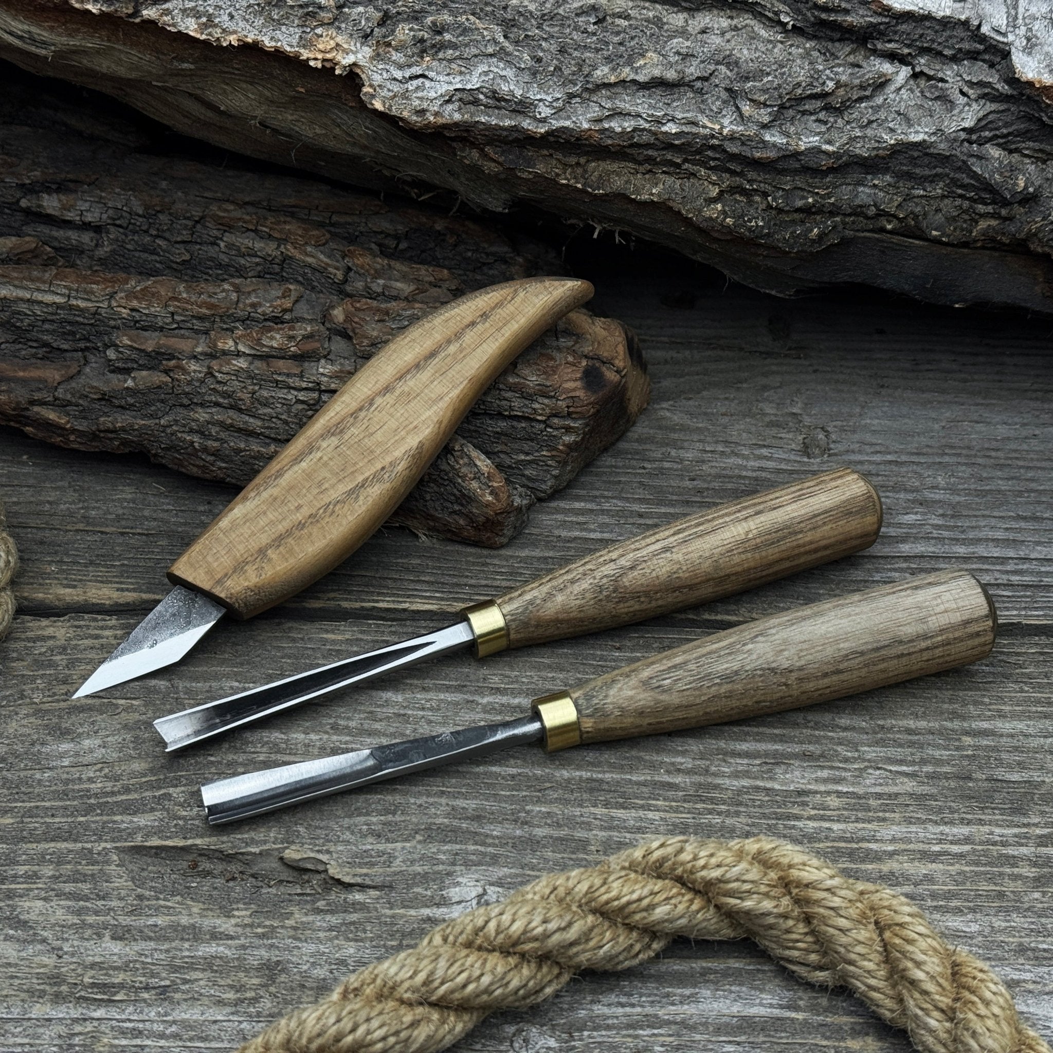 3-Piece Wood Carving Tool Set – For Geometric, Detail & Relief Carving - Randy's LLC