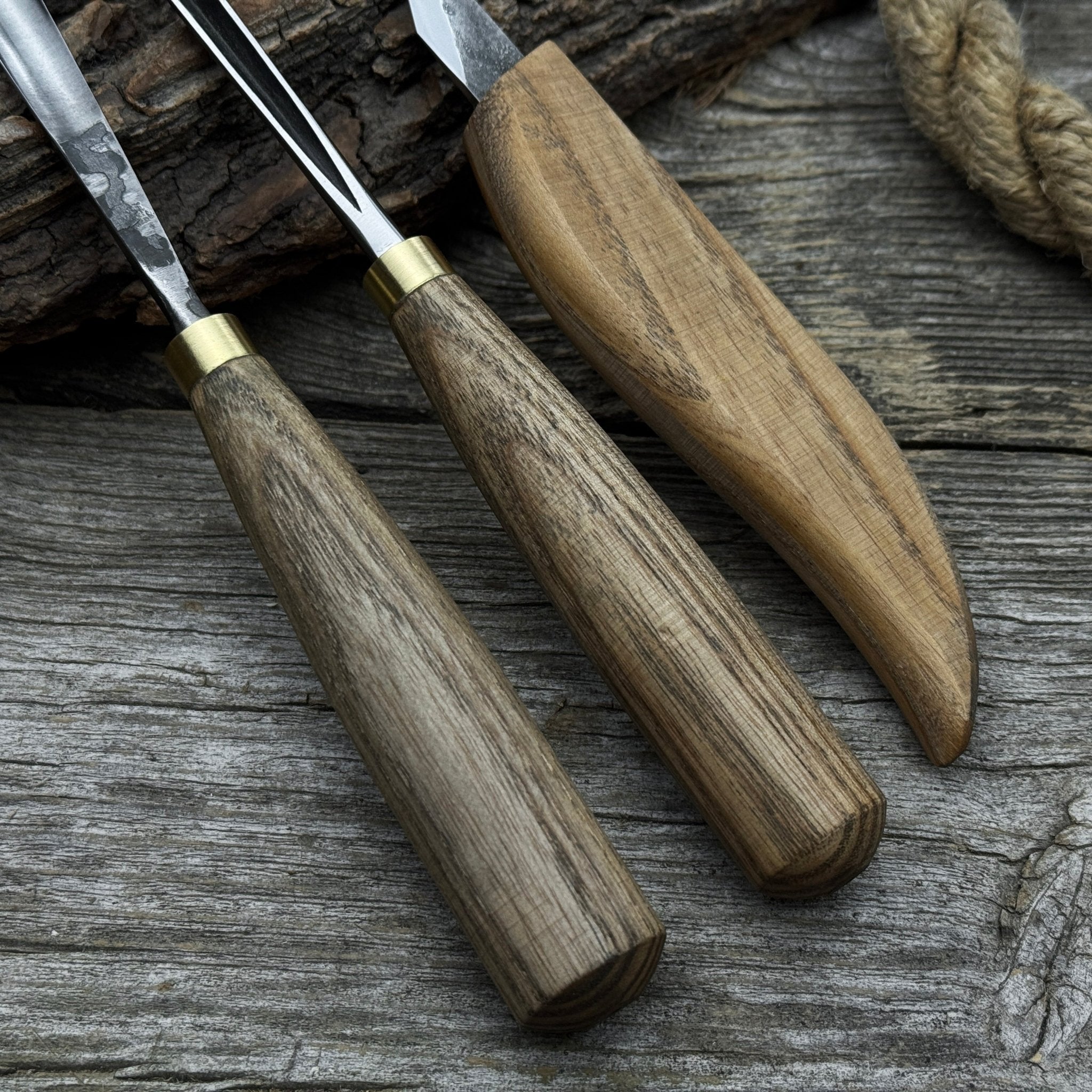 3-Piece Wood Carving Tool Set – For Geometric, Detail & Relief Carving - Randy's LLC