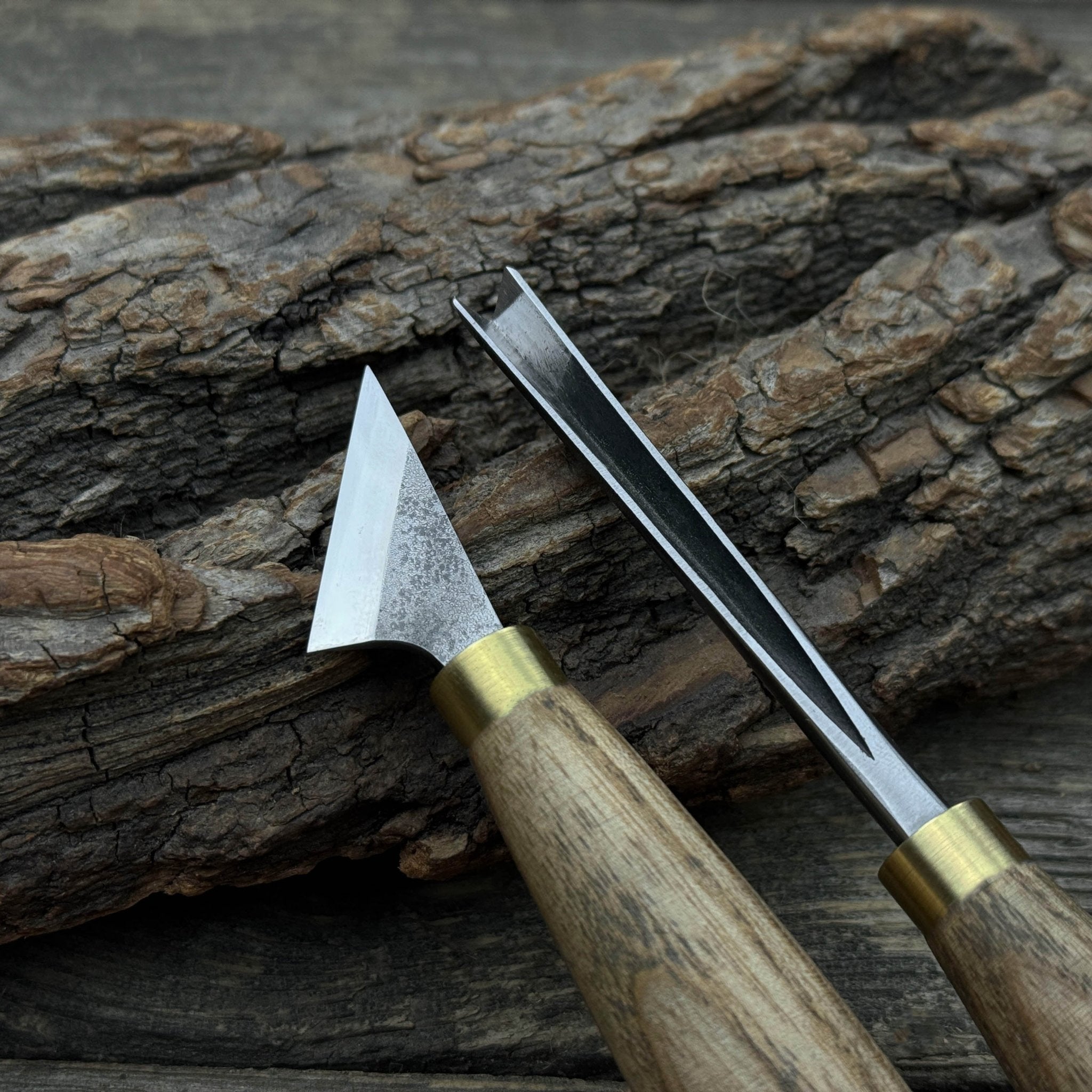 3-Piece Wood Carving Tool Set with Leather Strop - Randy's LLC