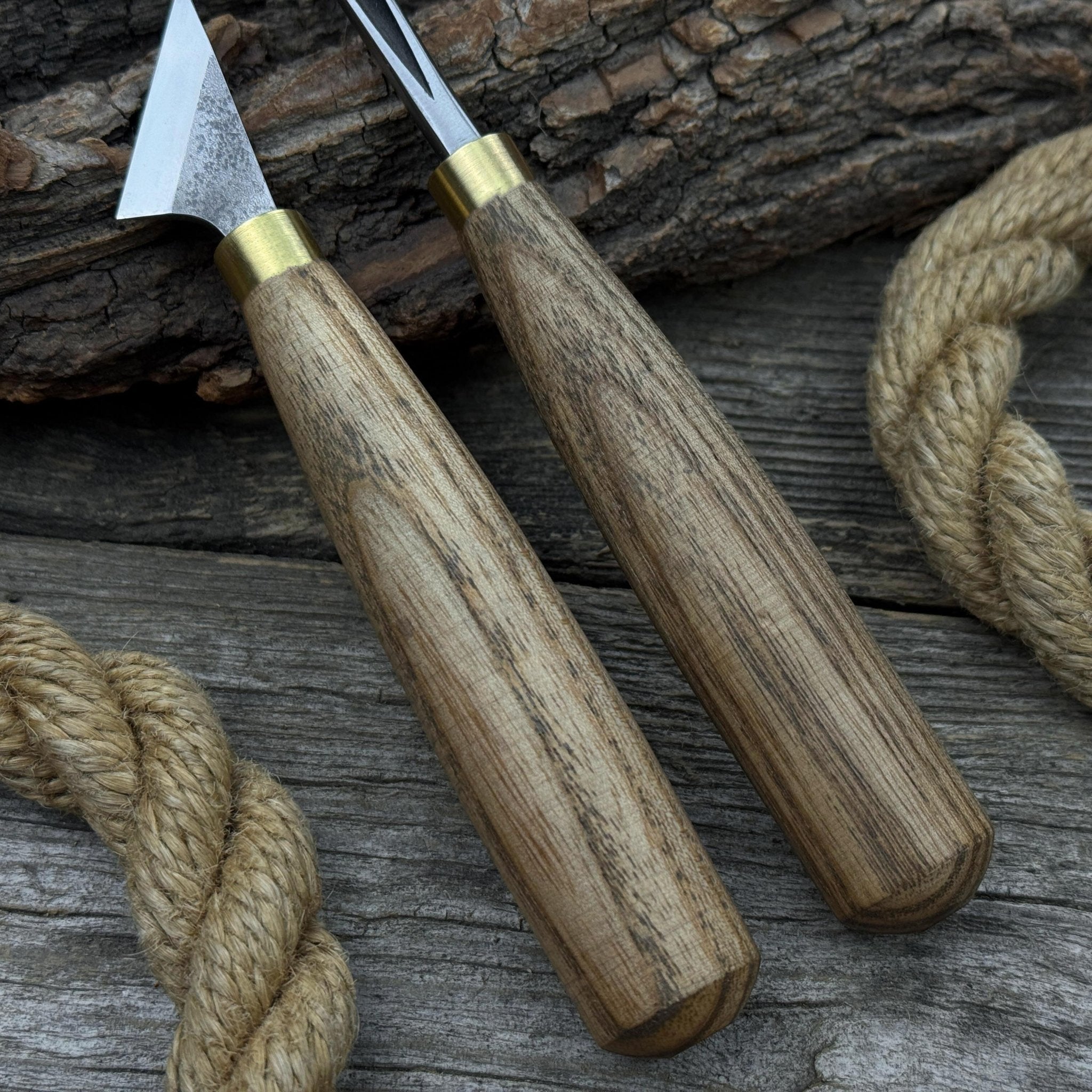 3-Piece Wood Carving Tool Set with Leather Strop - Randy's LLC