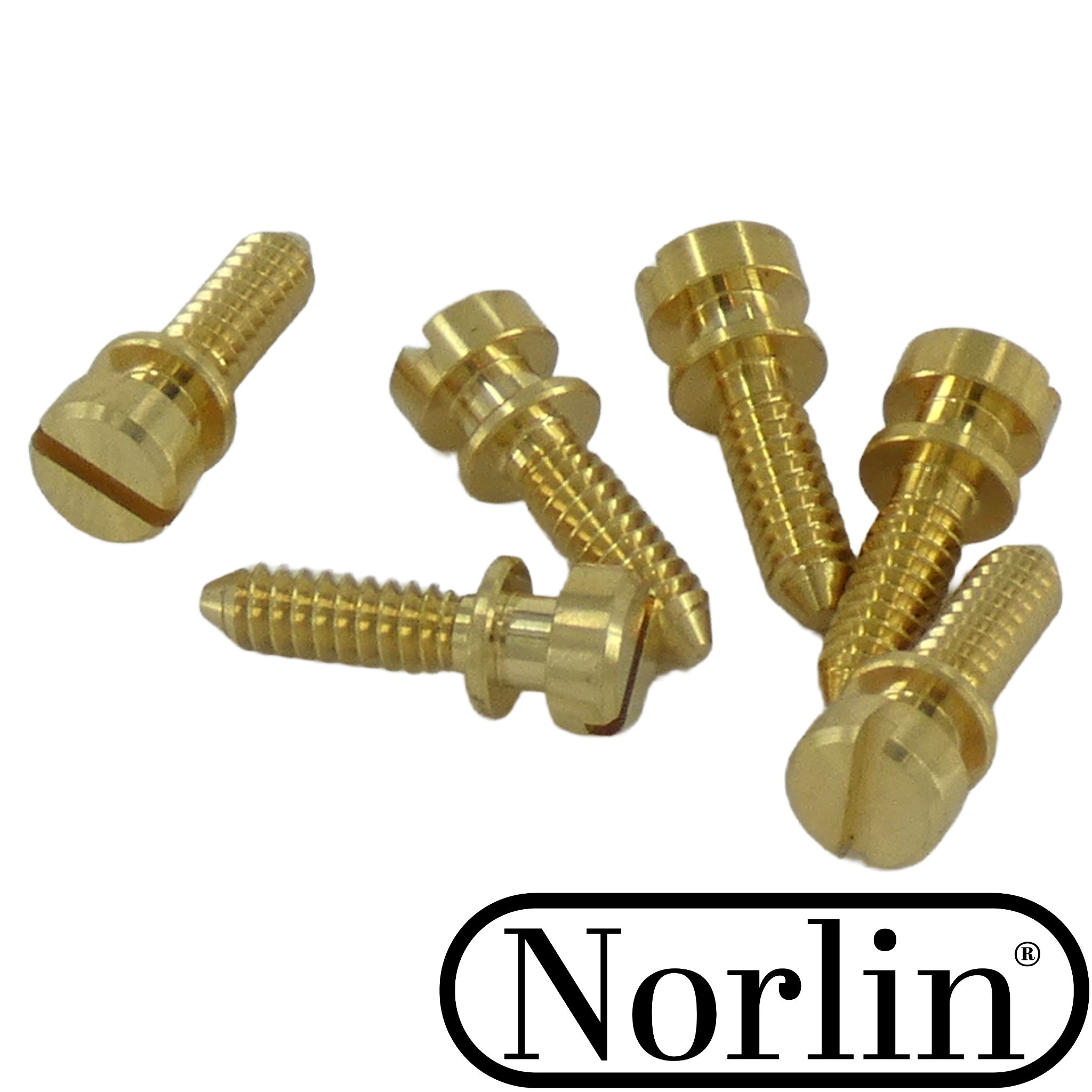 Vintage RAW Brass ABR-1 Bridge Intonation Screws for Gibson® Guitars (Aged/Relic) - Randy's LLC