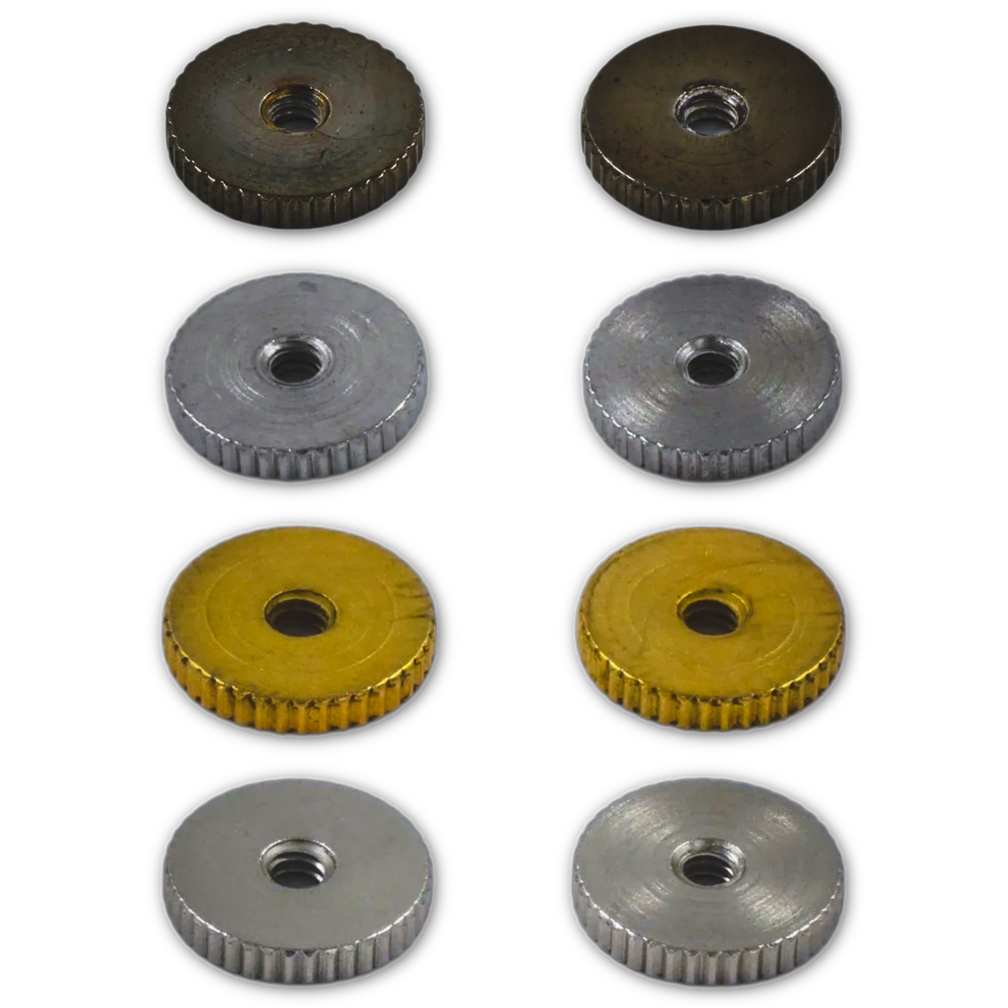 (Vintage Series) ABR-1 Bridge Post Thumbwheels (Coarse Knurl) - Fits Gibson® - Randy's LLC