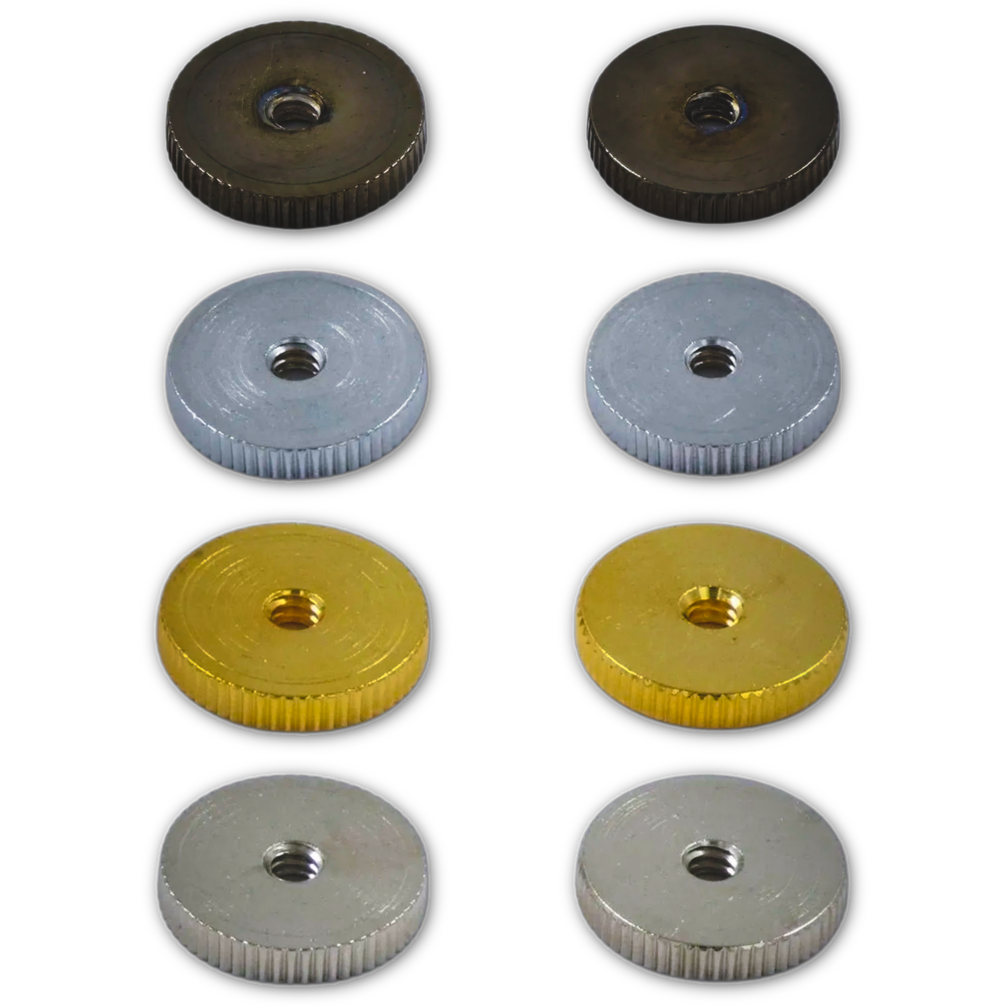 (Contemporary Series) ABR-1 Bridge Post Thumbwheels (Fine Knurl) - Fits Gibson® - Randy's LLC