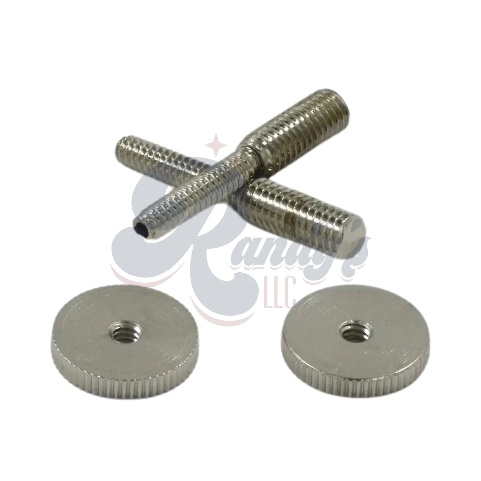 Advanced Plating | Nashville Tune-O-Matic TOM to ABR-1 Conversion Bridge Posts & Thumbwheels (Fine Knurl) - Fits Gibson® NEW - Randy's LLC