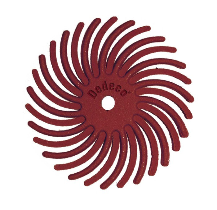 7/8" Radial Discs - Red 220 Grit - 1/16" Arbor (12-Pack) - Randy's LLC