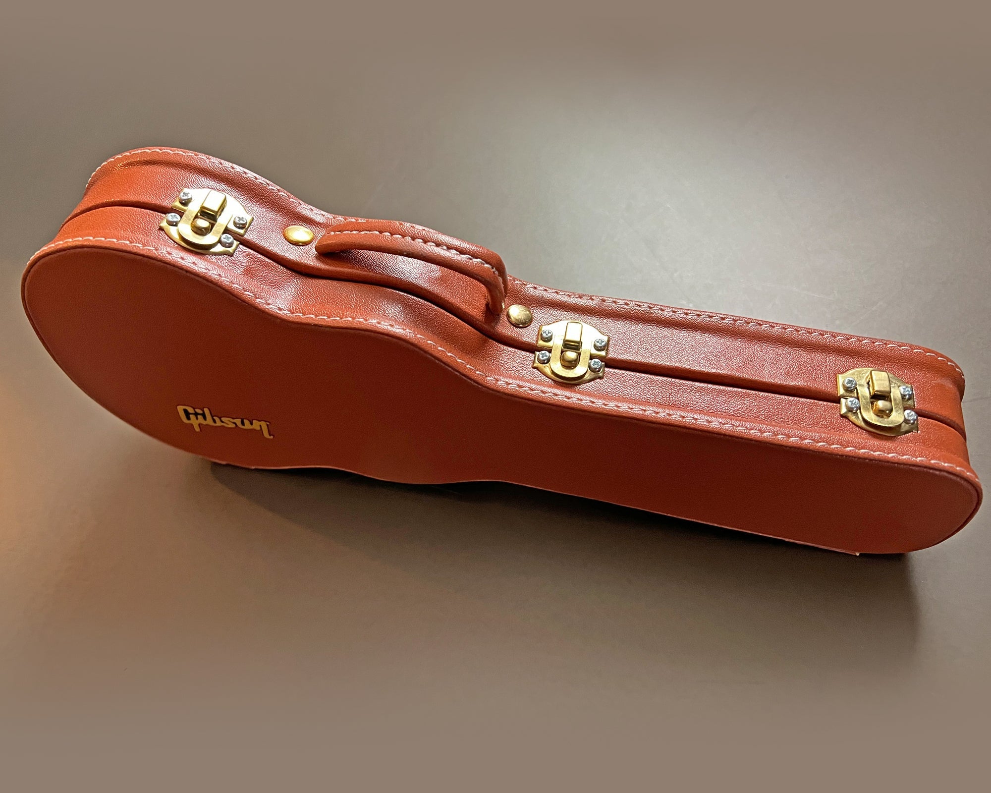 Miniature Gibson Les Paul Original Hardshell Case Brown - 1:4 Scale - Randy's LLC
