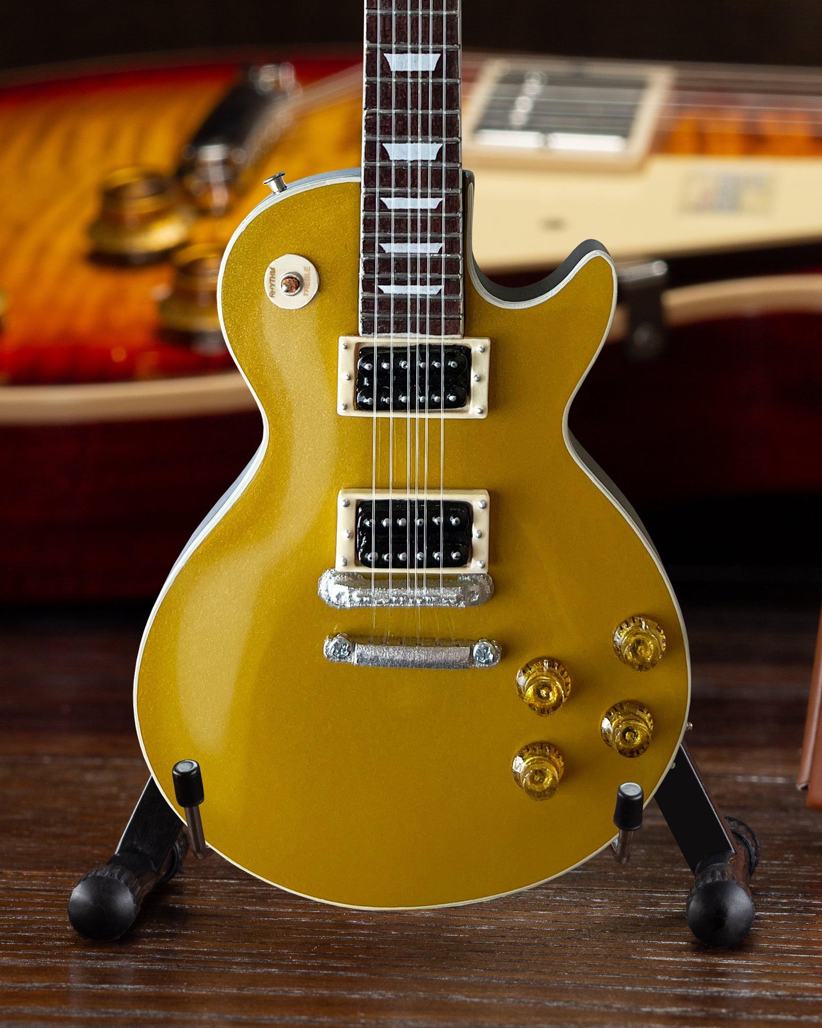 Slash Gibson Les Paul Standard “Victoria” Goldtop Miniature Guitar Model - Randy's LLC