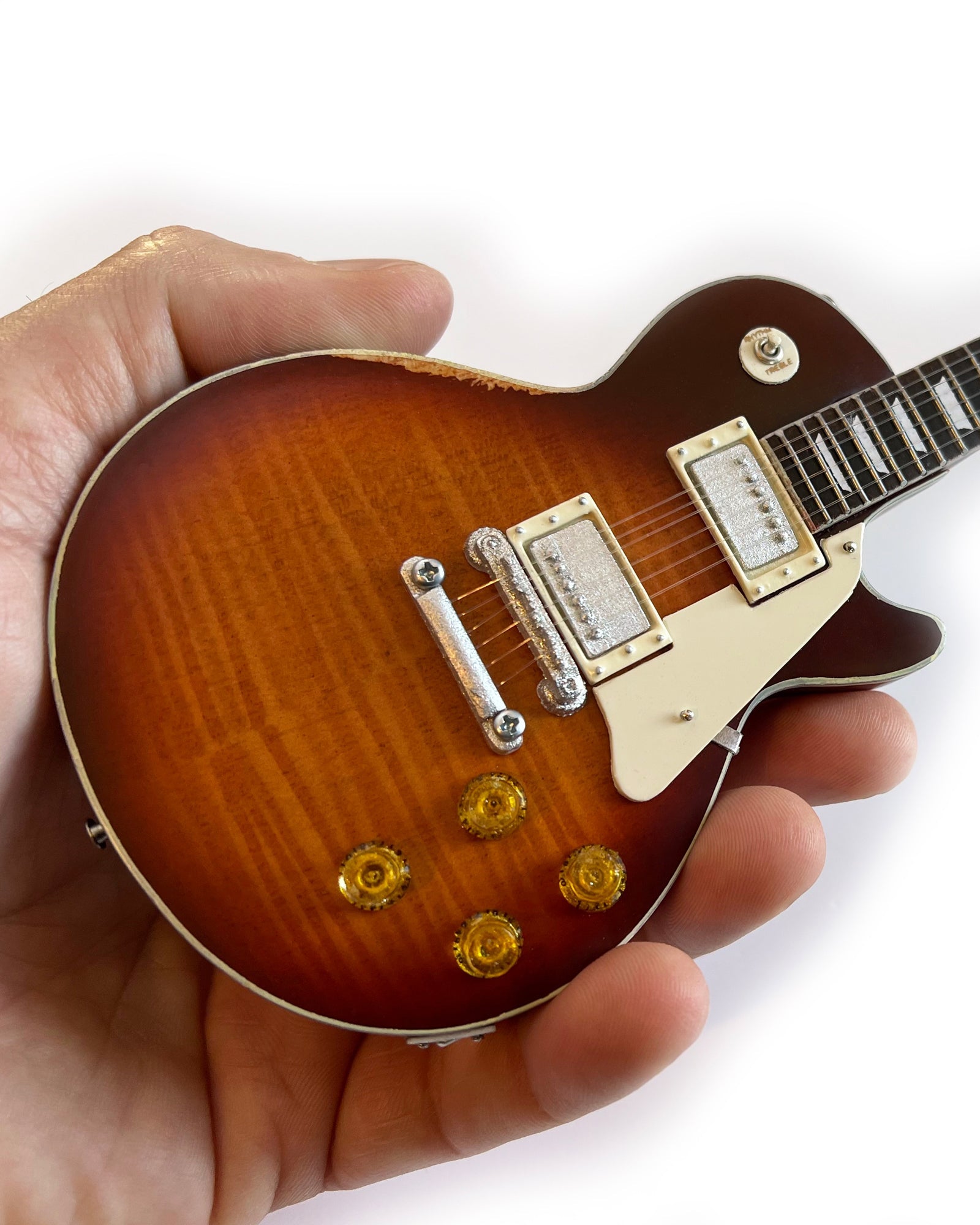 Billy F Gibbons Aged "Pearly Gates" Gibson Les Paul Mini Guitar Model - Randy's LLC
