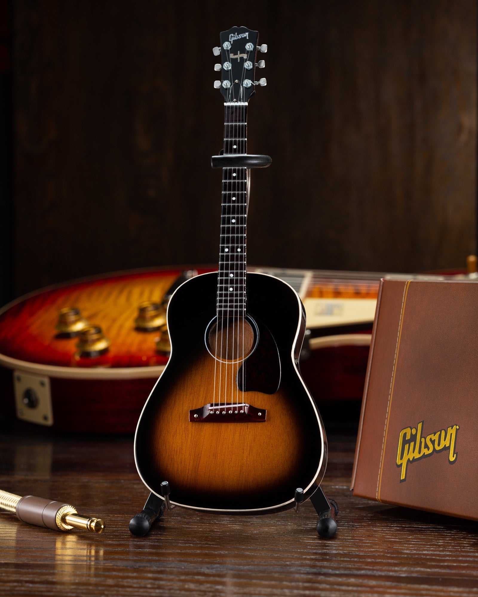 Gibson J-45 Vintage Sunburst 1:4 Scale Mini Guitar Model - Randy's LLC