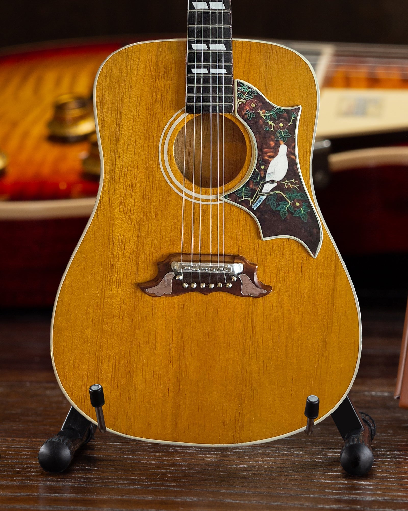 Gibson Dove Original Acoustic 1:4 Scale Mini Guitar Model - Antique Natural - Randy's LLC