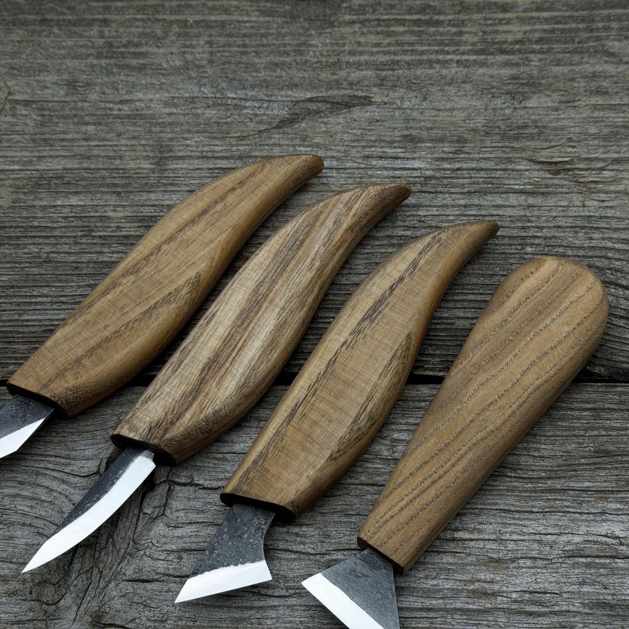 4-Piece Hand-Forged Wood Carving Knife Set - Randy's LLC