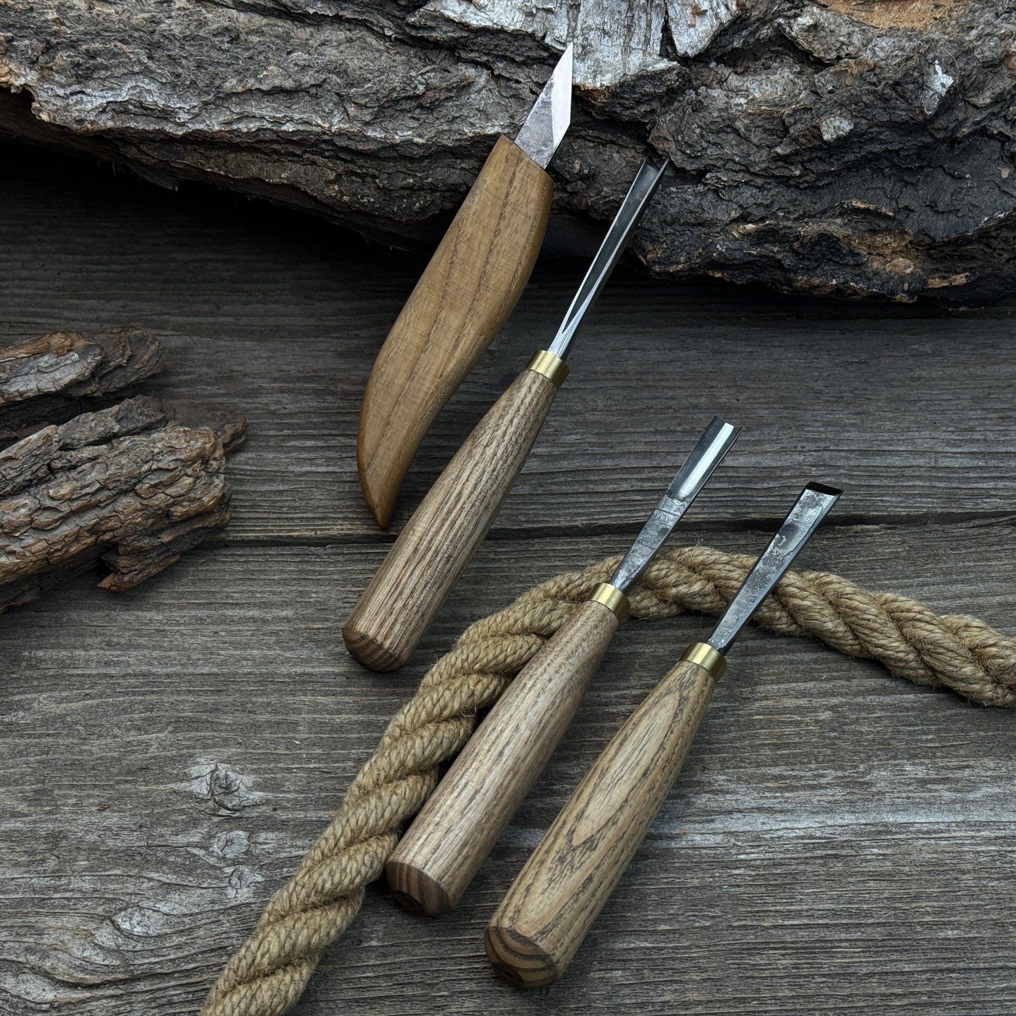 4-Piece Hand-Forged Wood Carving Tool Set - Randy's LLC