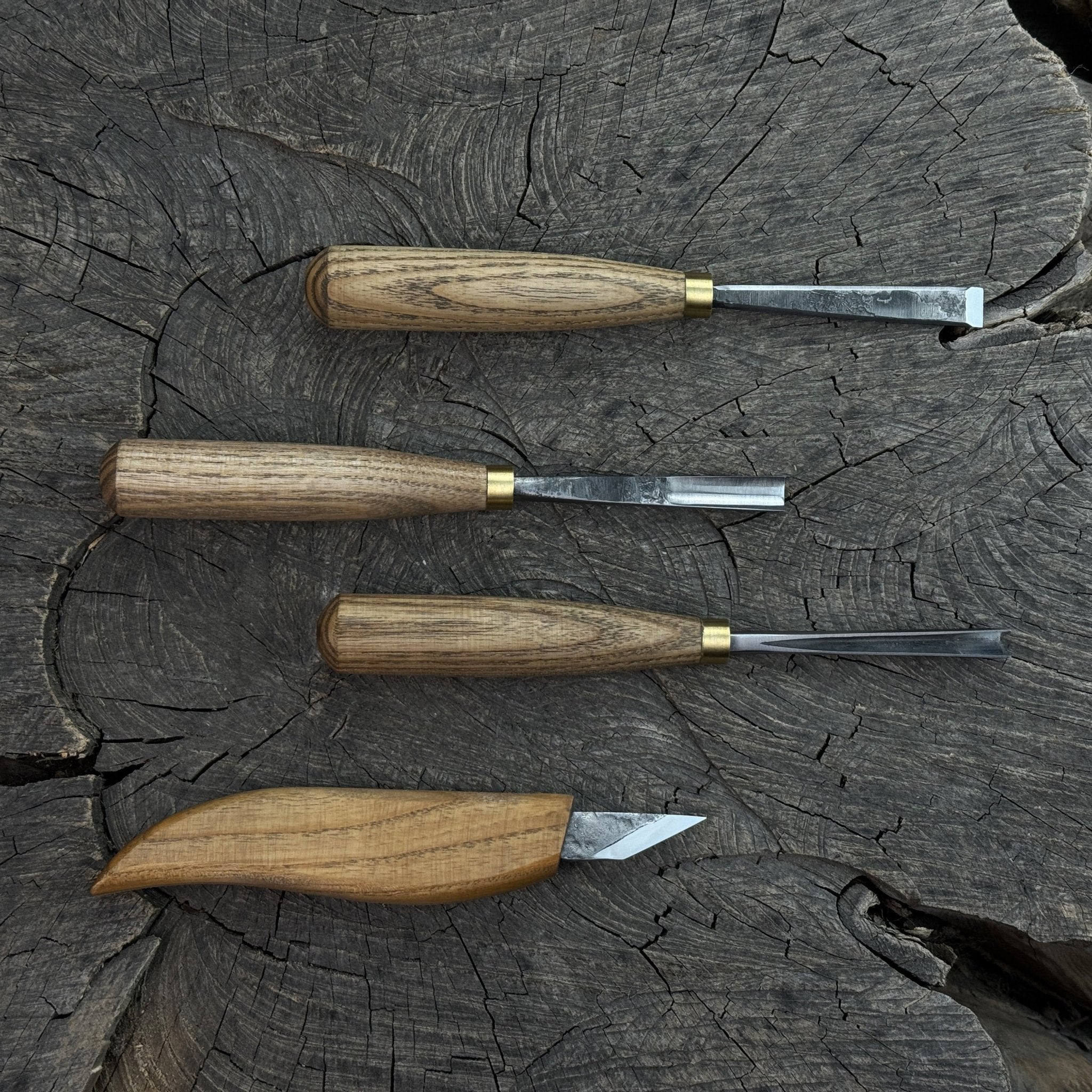 4-Piece Hand-Forged Wood Carving Tool Set - Randy's LLC