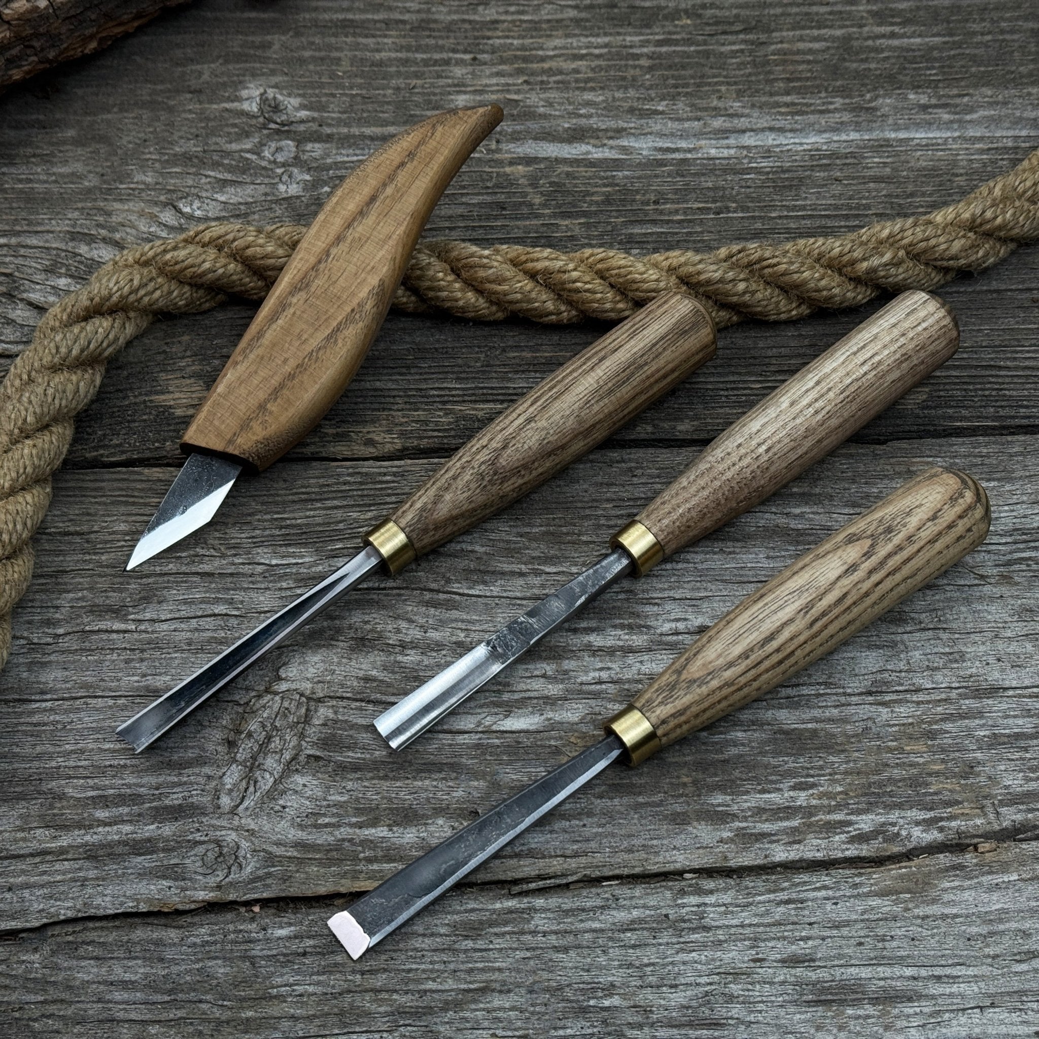 4-Piece Hand-Forged Wood Carving Tool Set - Randy's LLC