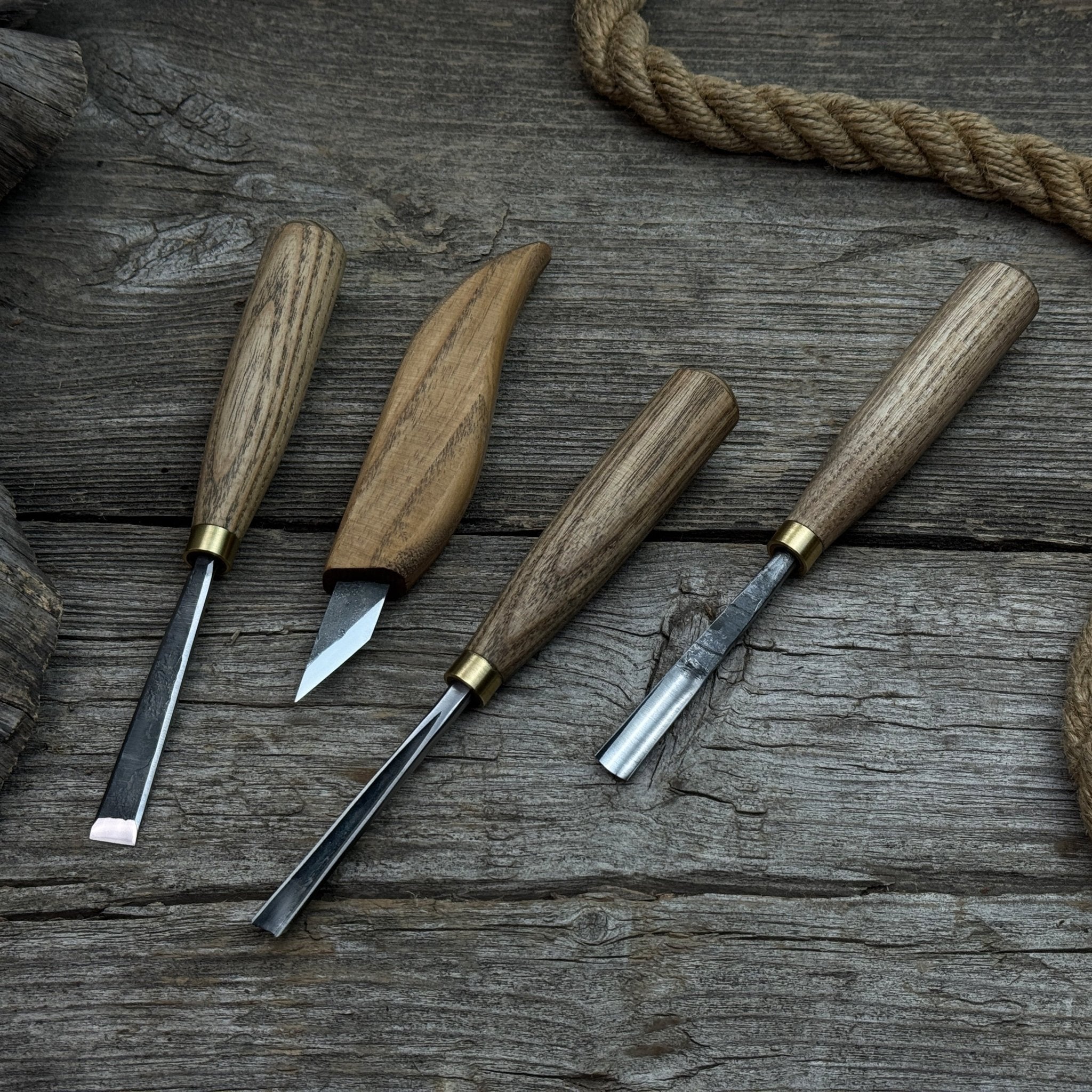 4-Piece Hand-Forged Wood Carving Tool Set - Randy's LLC