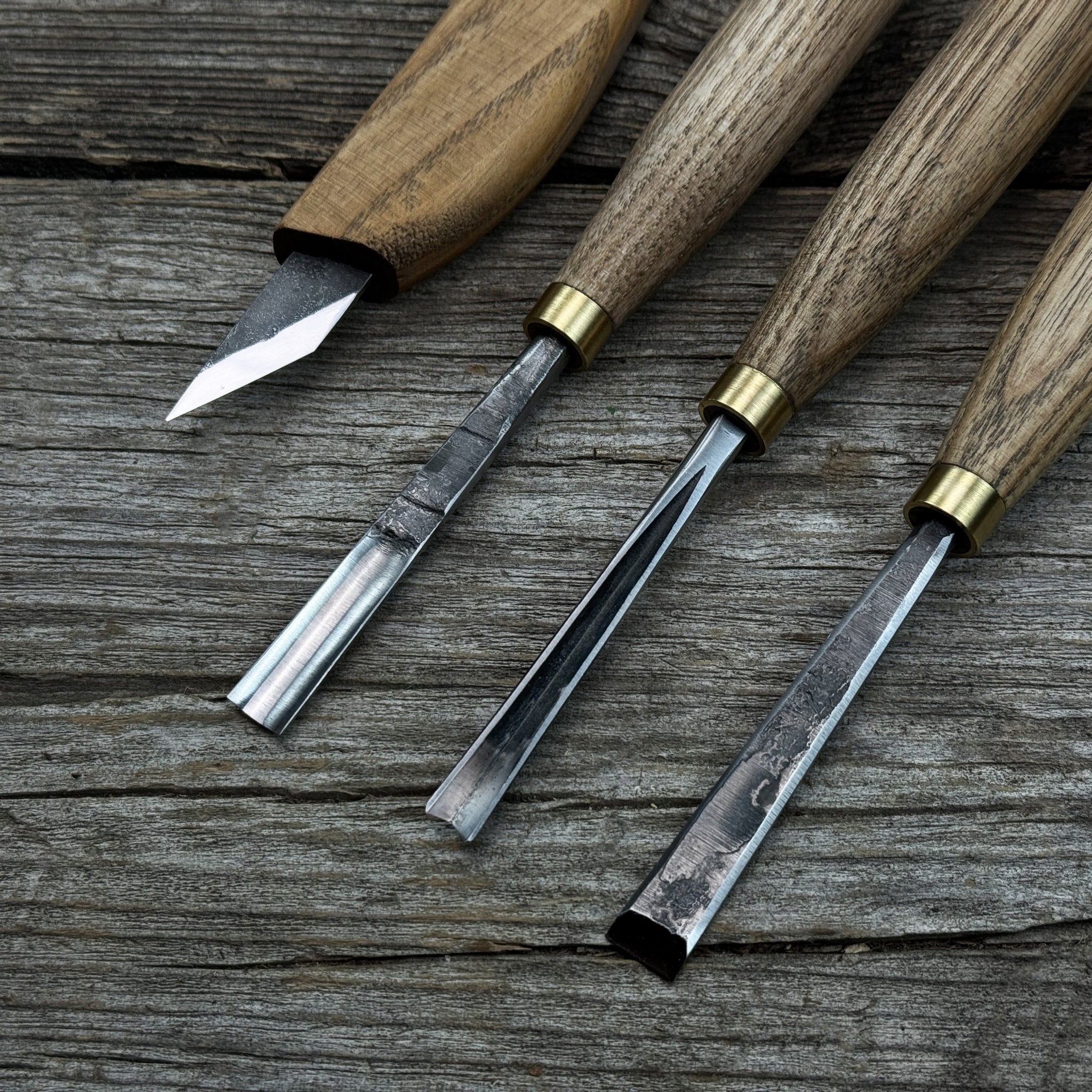 4-Piece Hand-Forged Wood Carving Tool Set - Randy's LLC