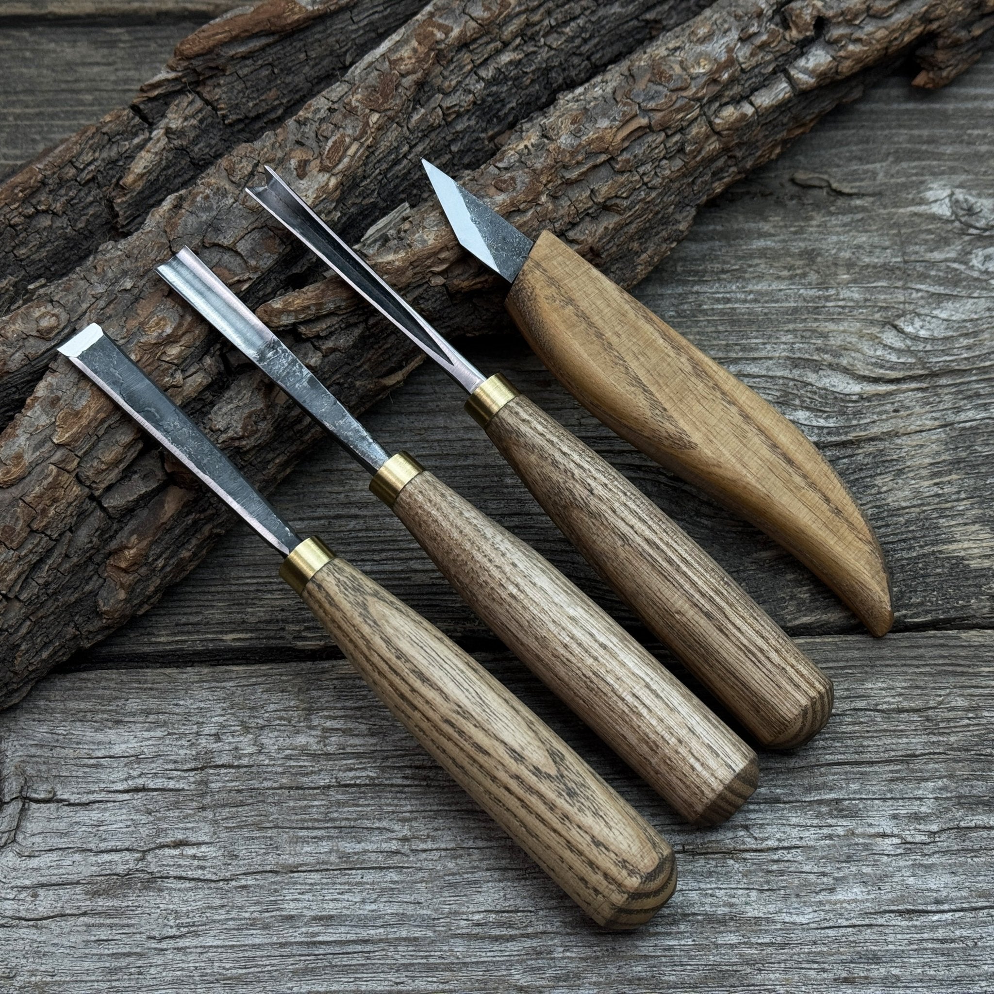 4-Piece Hand-Forged Wood Carving Tool Set - Randy's LLC