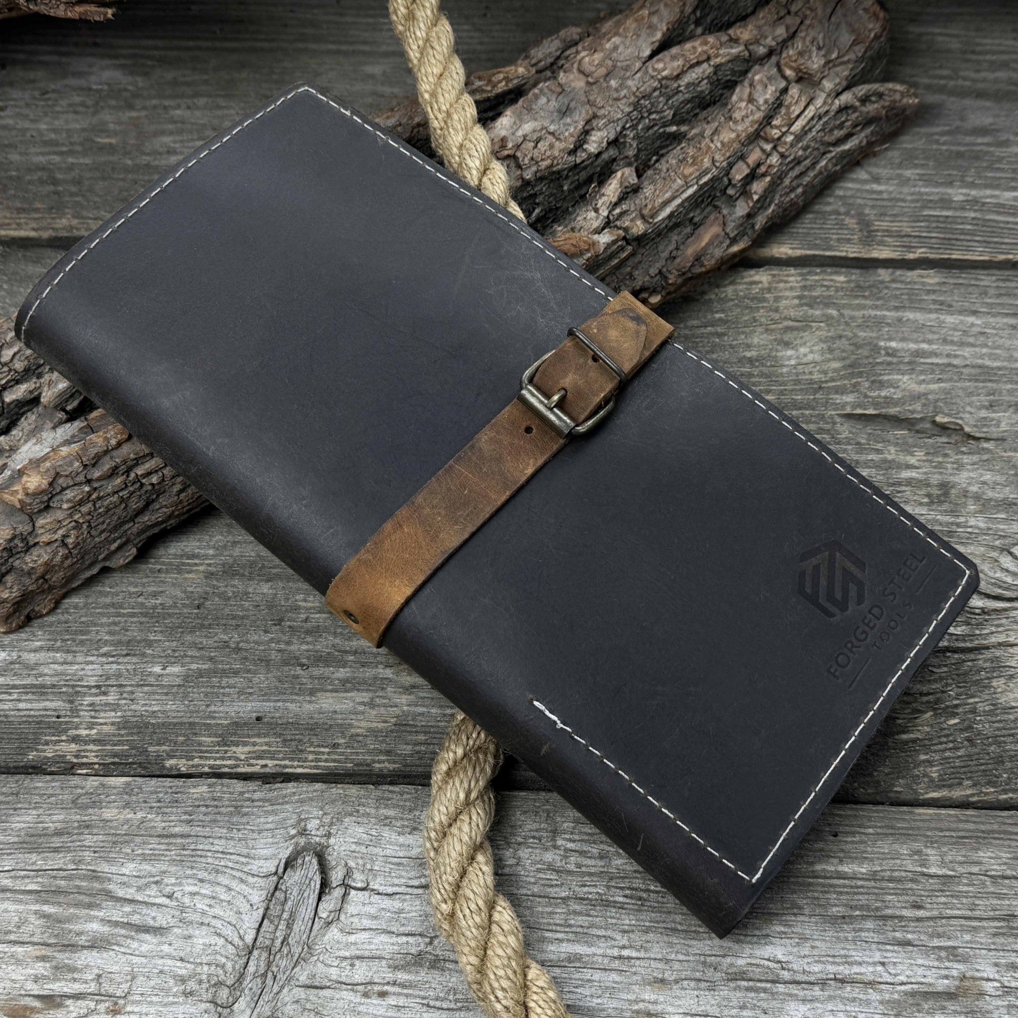 4 Pocket Leather Tool Roll for Carving Tools - Randy's LLC