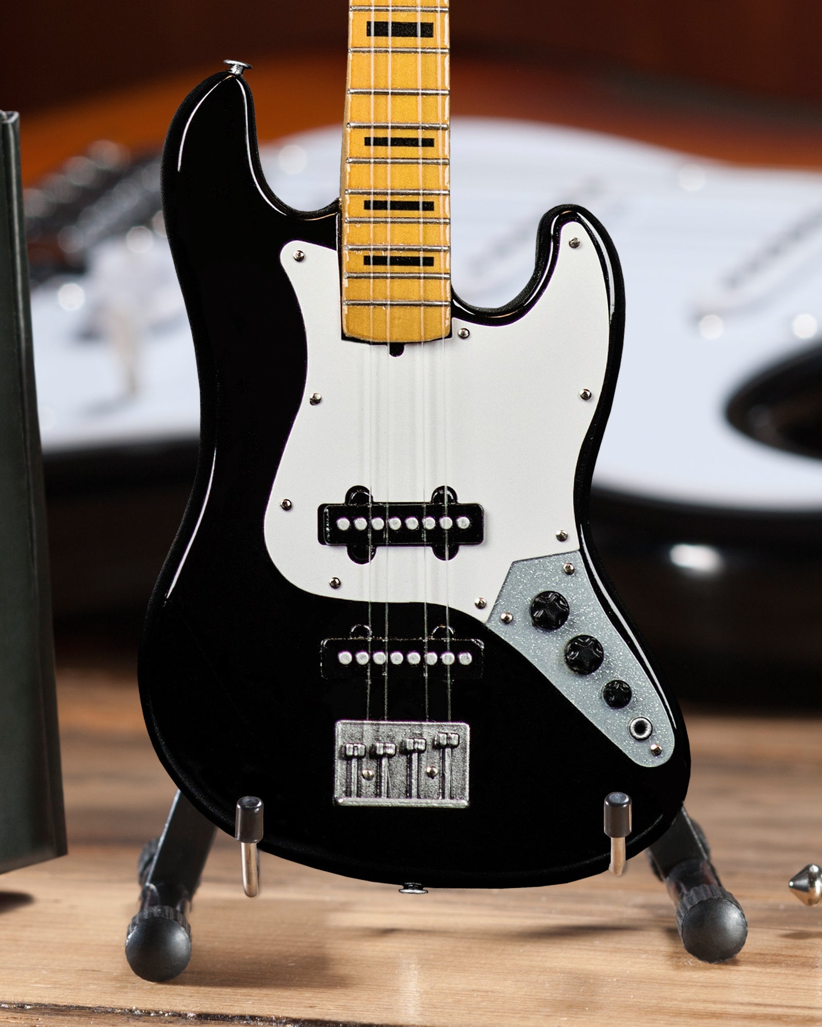 Set of 2 - Gibson EDS-1275 Doubleneck & Jazz Bass™ Miniature Guitars - Randy's LLC