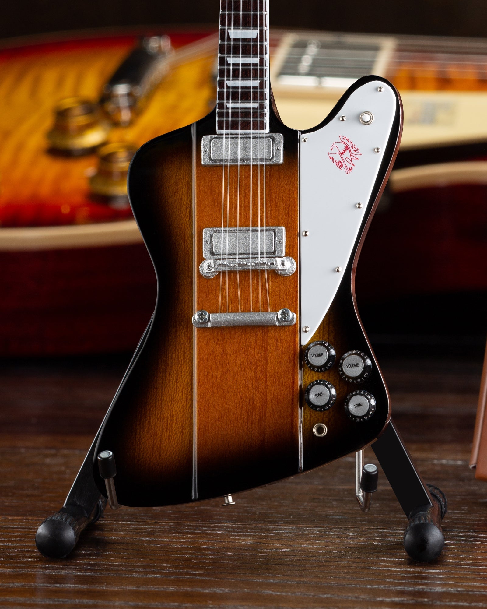 Gibson® Firebird® V Vintage Sunburst 1:4 Scale Mini Guitar Model - Randy's LLC