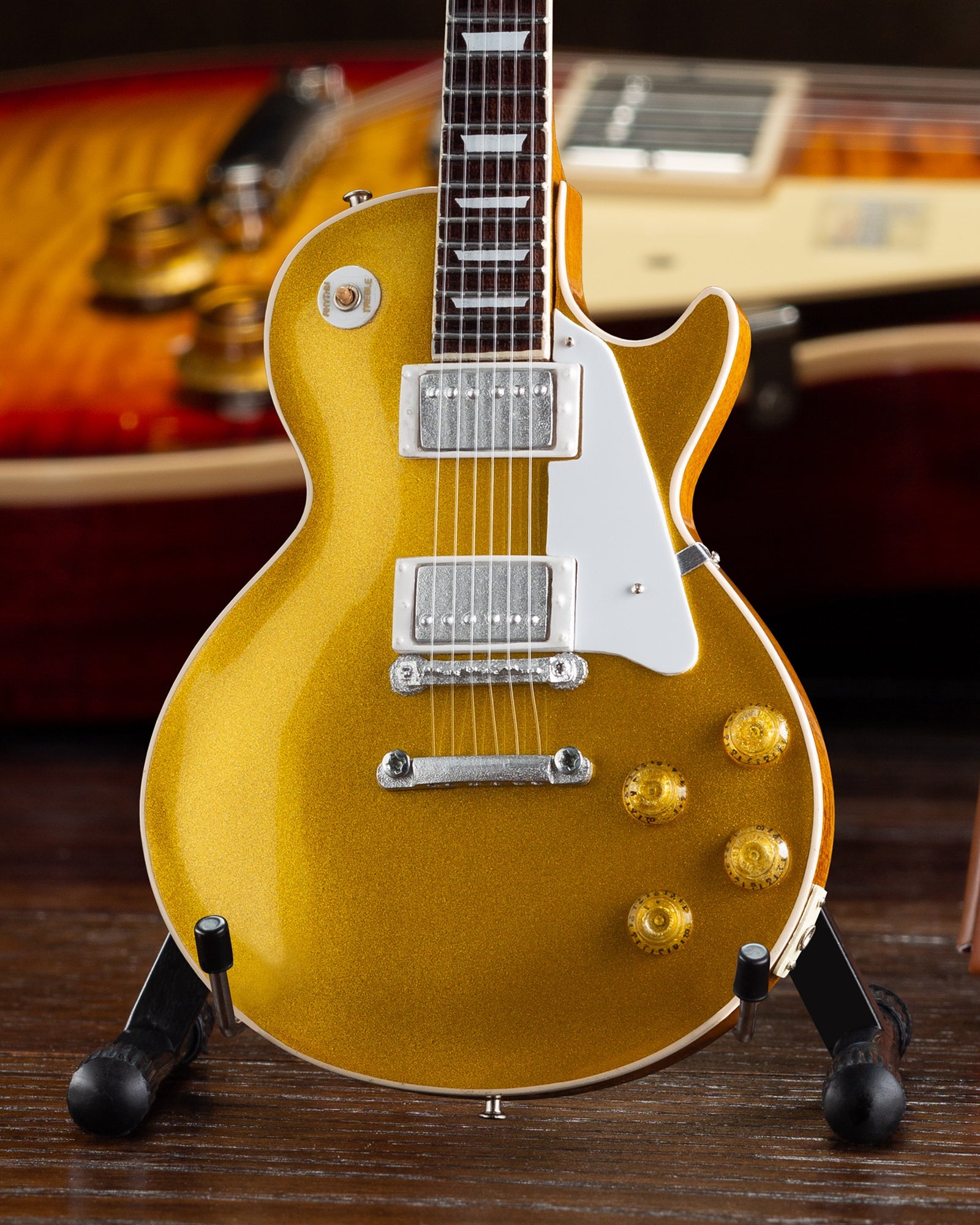 Gibson 1957 Les Paul Gold Top 1:4 Scale Mini Guitar Model - Randy's LLC