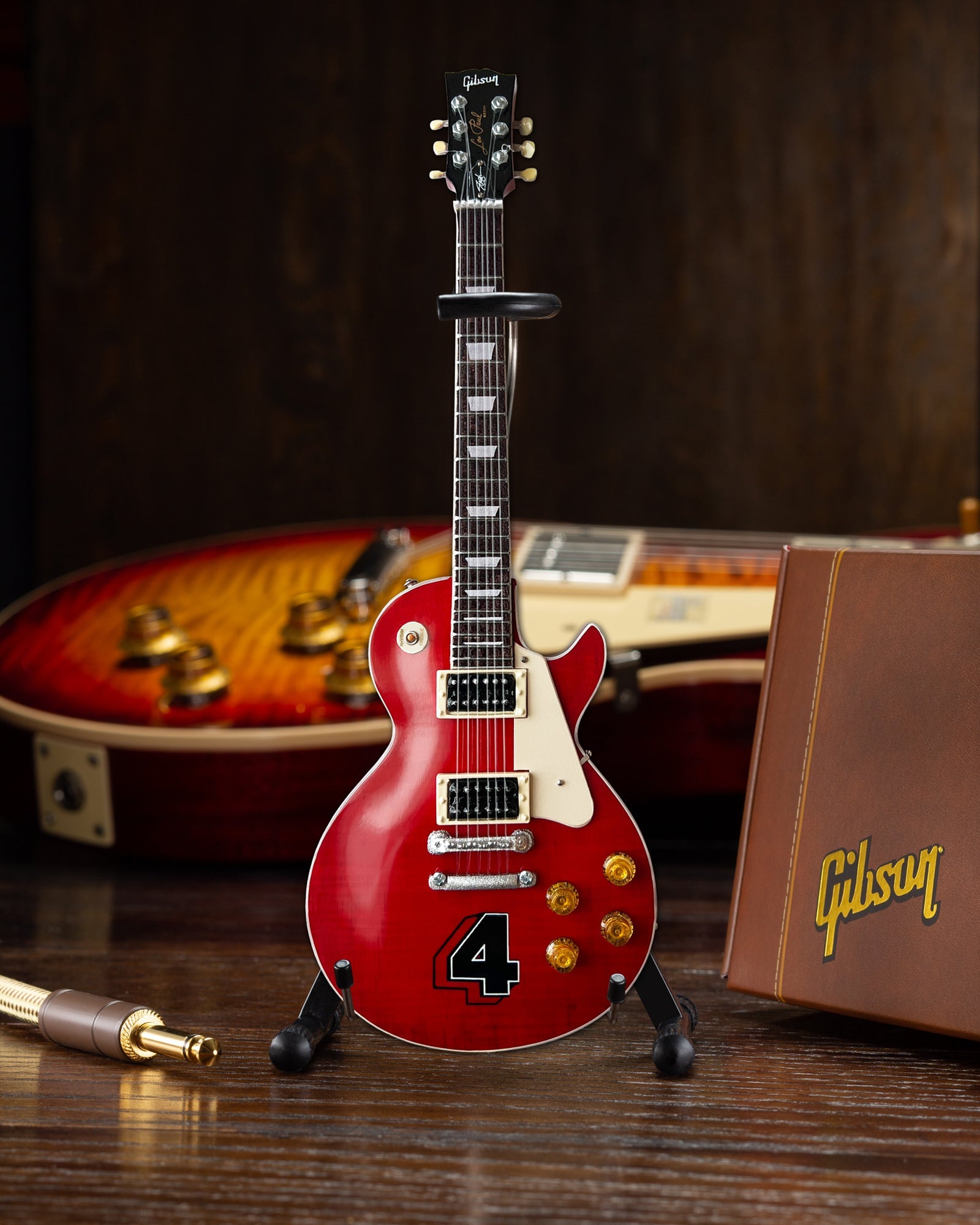 Slash Gibson Les Paul Standard Translucent Cherry Limited 4 Album Edition Mini Guitar Model - Randy's LLC