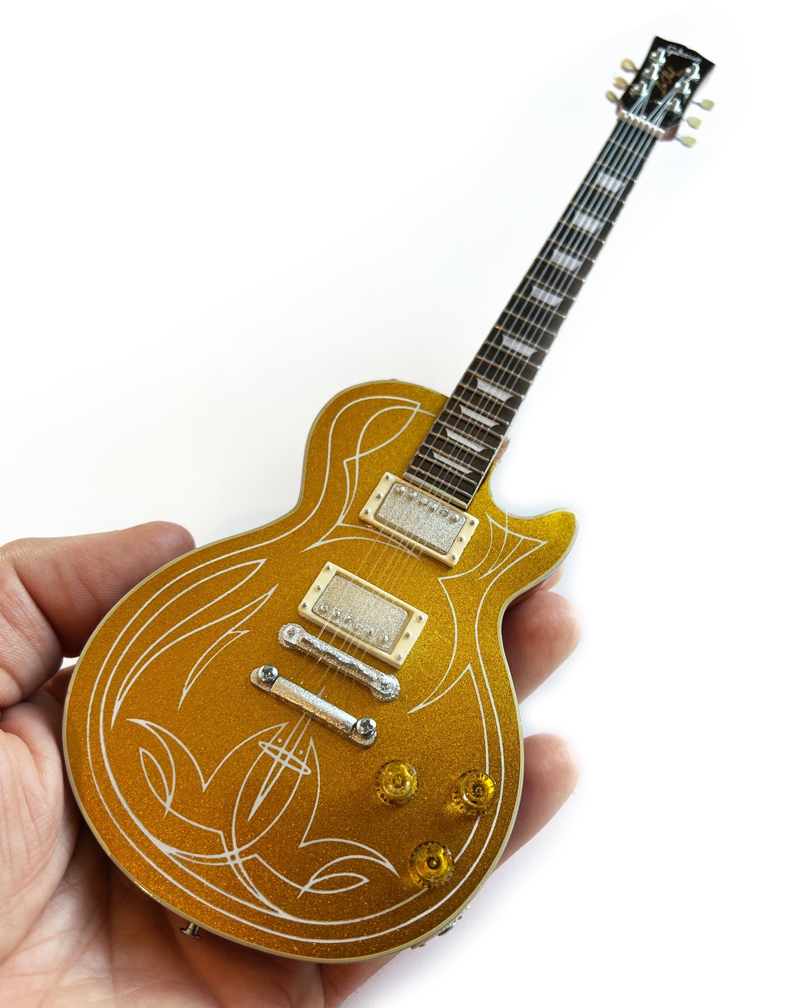 Billy F Gibbons "Pinstripe" Gibson Les Paul Goldtop Mini Guitar Model - Randy's LLC