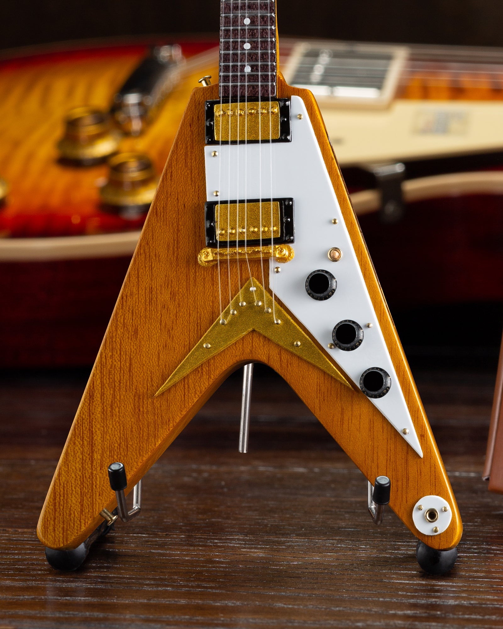 Gibson® '58 Korina Flying V® 1:4 Scale Mini Guitar Model - Randy's LLC