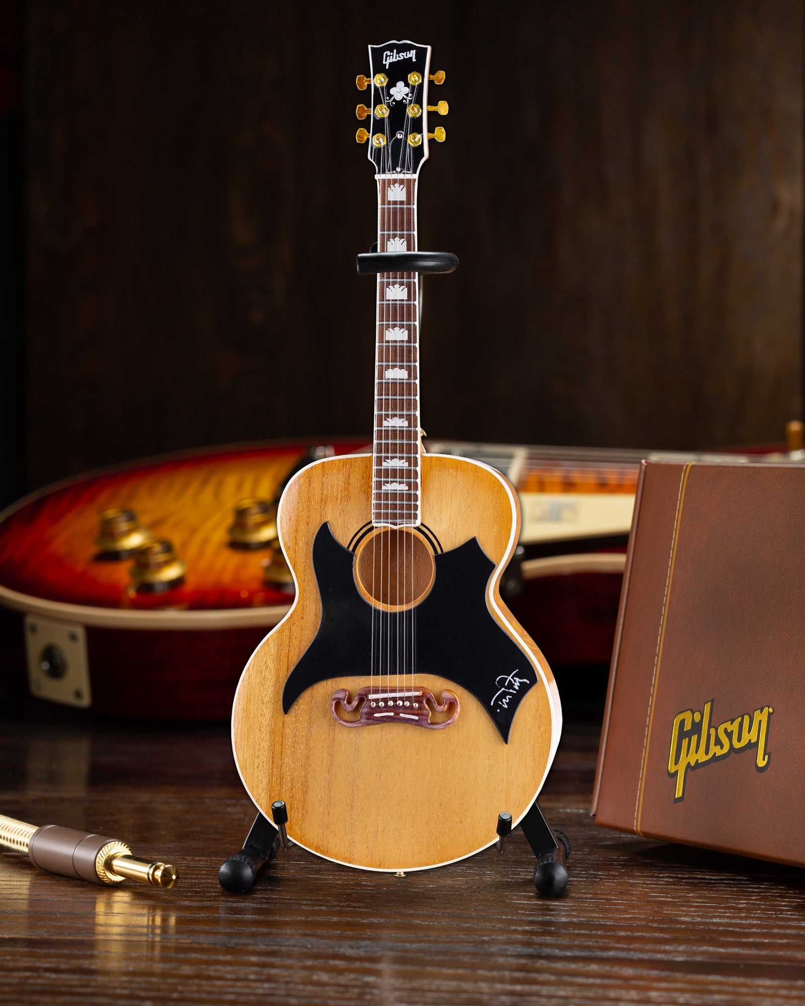 Tom Petty Gibson SJ-200 Wildflower - Antique Natural Miniature Guitar Model - Randy's LLC
