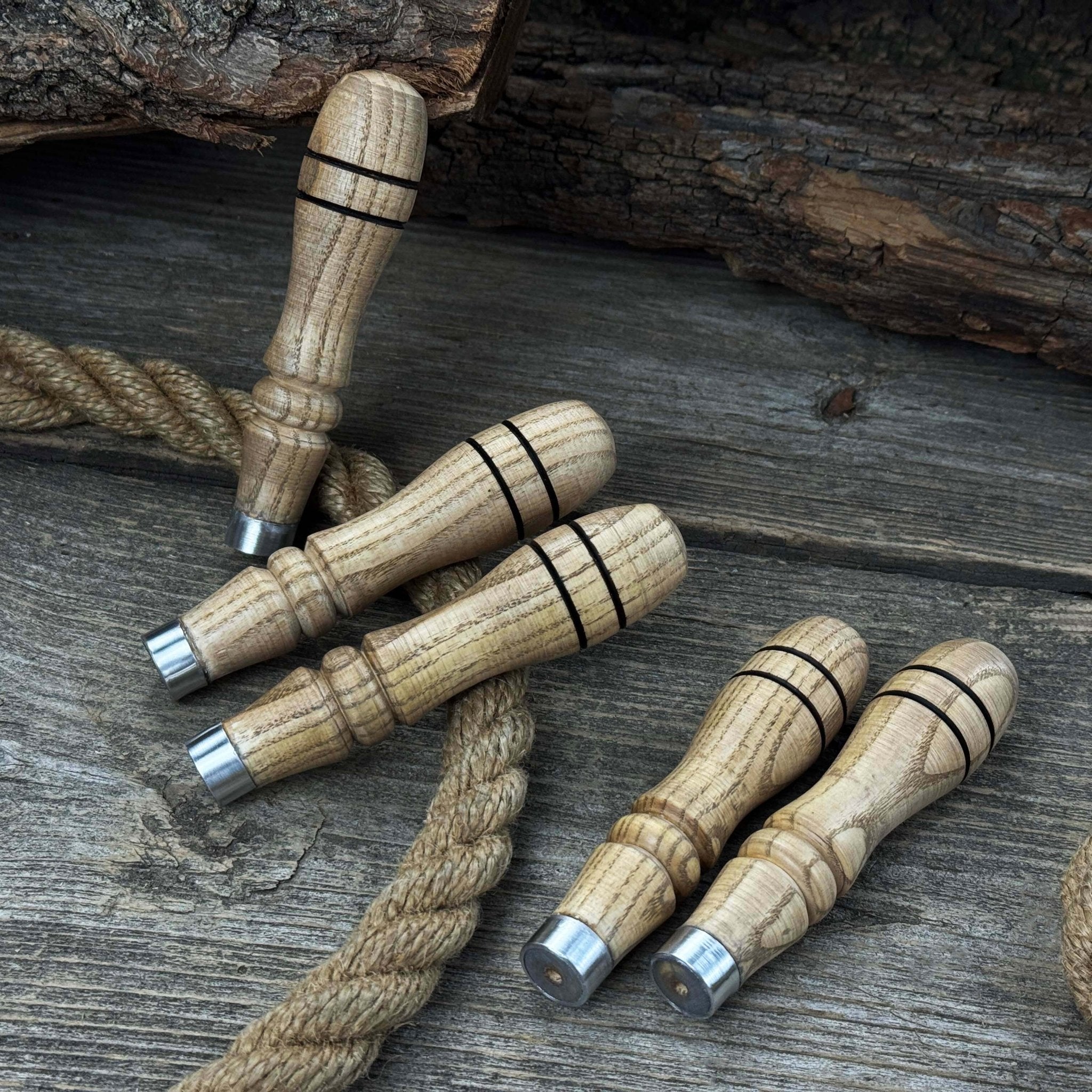 5-Piece Ash Handle Set with Rings - Randy's LLC