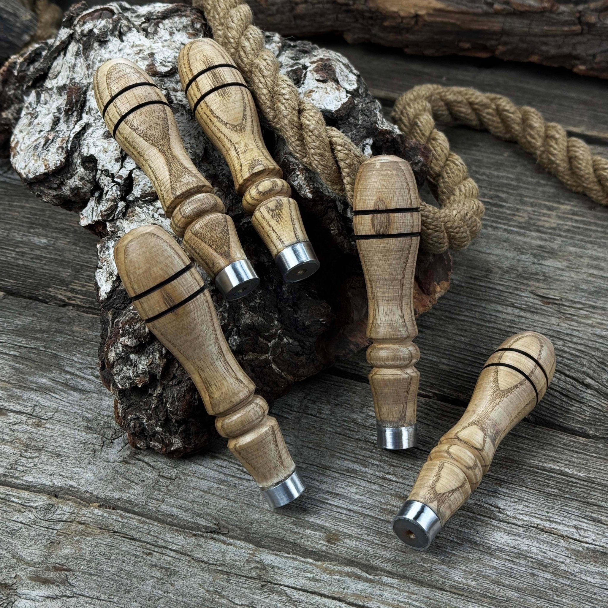 5-Piece Ash Handle Set with Rings - Randy's LLC