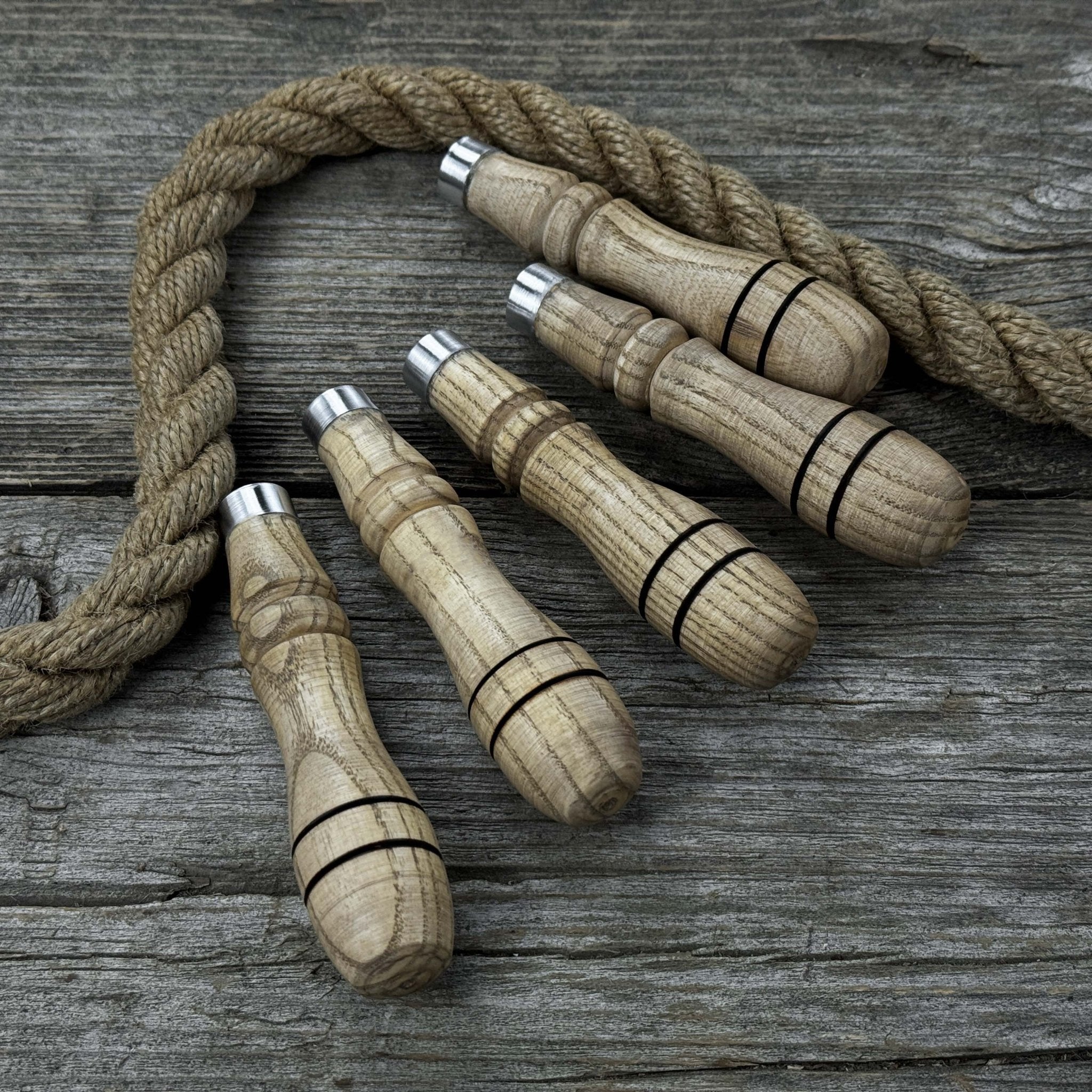 5-Piece Ash Handle Set with Rings - Randy's LLC